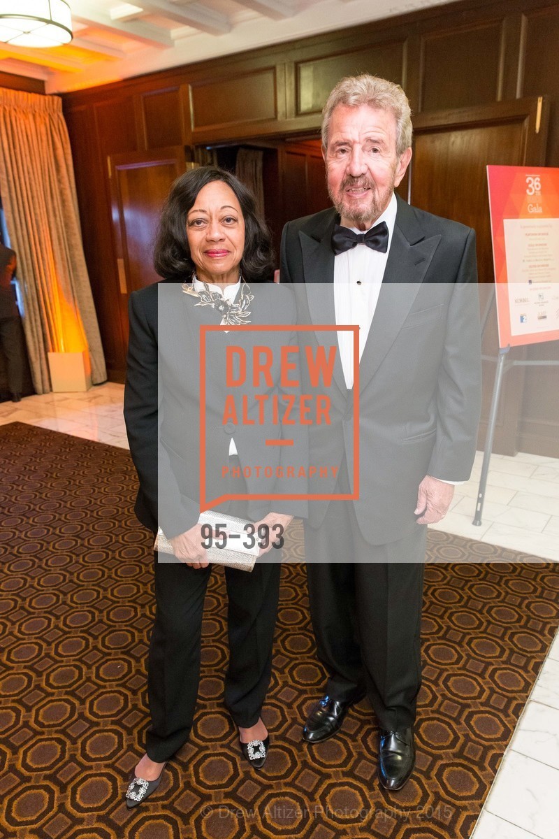 Joyce Corrigan, Robert Corrigan, San Francisco Performances' 36th Season Gala, Merchants Exchange Building, Julia Morgan Ballroom. Merchants Exchange Building, Julia Morgan Ballroom. 465 California St, San Francisco, CA 94104, October 16th, 2015, Photo #95-393 Joyce Corrigan, Robert Corrigan, Photo #95-393