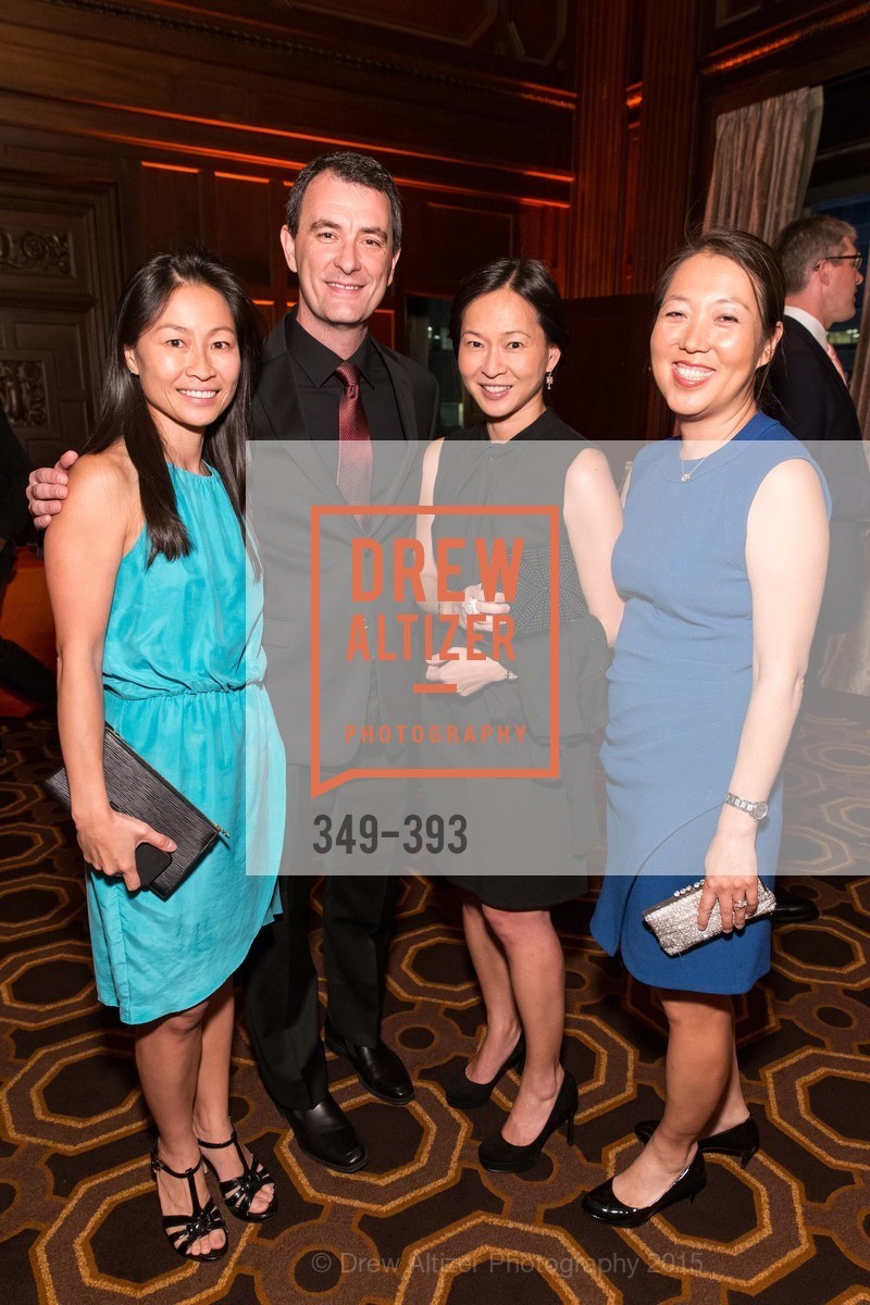 Susan So, Chris Pickett, Lily Beischer, Grace Voorhis, San Francisco Performances' 36th Season Gala, Merchants Exchange Building, Julia Morgan Ballroom. Merchants Exchange Building, Julia Morgan Ballroom. 465 California St, San Francisco, CA 94104, October 16th, 2015, Photo #349-393 Susan So, Chris Pickett, Lily Beischer, Grace Voorhis, Photo #349-393