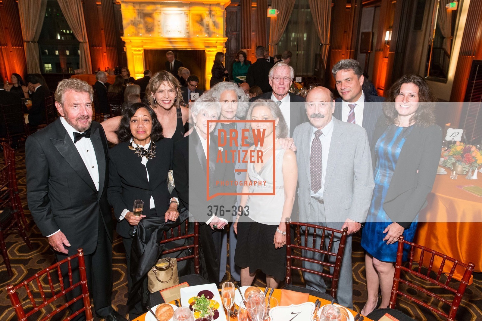 Robert Corrigan, Joyce Corrigan, Beth Schnitzer, Nancy Livingston, Jane Bernstein, Aggie Bayer, Dennis Bayer, David Stull, Jessica Downs, San Francisco Performances' 36th Season Gala, Merchants Exchange Building, Julia Morgan Ballroom. 465 California St, San Francisco, CA 94104, October 16th, 2015,Drew Altizer, Drew Altizer Photography, full-service agency, private events, San Francisco photographer, photographer california