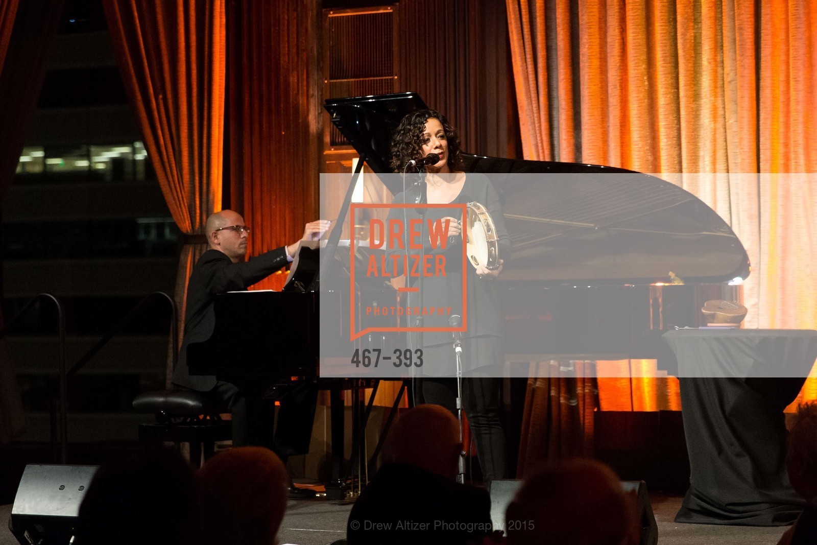Edward Simon, Luciana Souza, San Francisco Performances' 36th Season Gala, Merchants Exchange Building, Julia Morgan Ballroom. 465 California St, San Francisco, CA 94104, October 16th, 2015,Drew Altizer, Drew Altizer Photography, full-service agency, private events, San Francisco photographer, photographer california