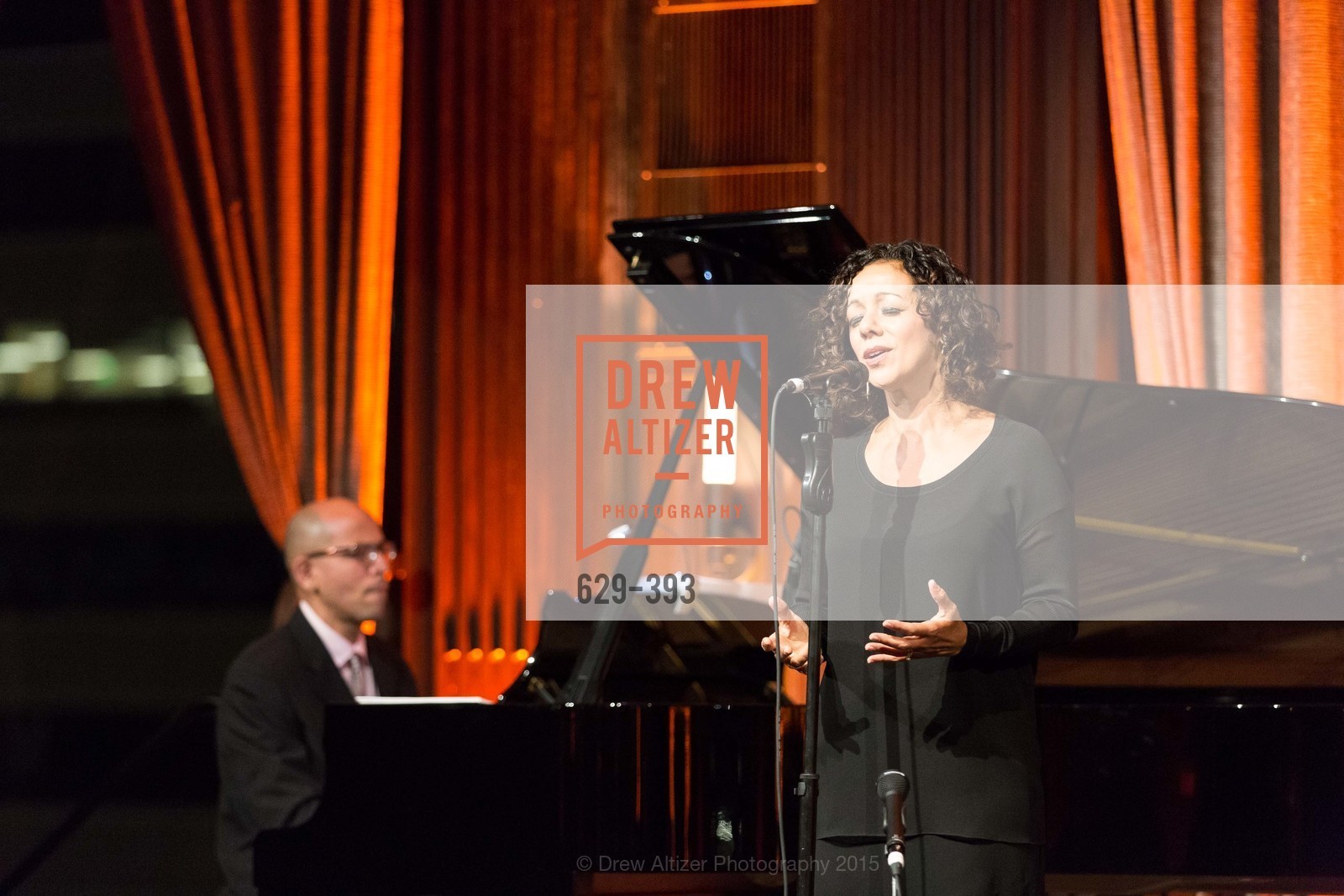 Edward Simon, Luciana Souza, San Francisco Performances' 36th Season Gala, Merchants Exchange Building, Julia Morgan Ballroom. 465 California St, San Francisco, CA 94104, October 16th, 2015,Drew Altizer, Drew Altizer Photography, full-service event agency, private events, San Francisco photographer, photographer California
