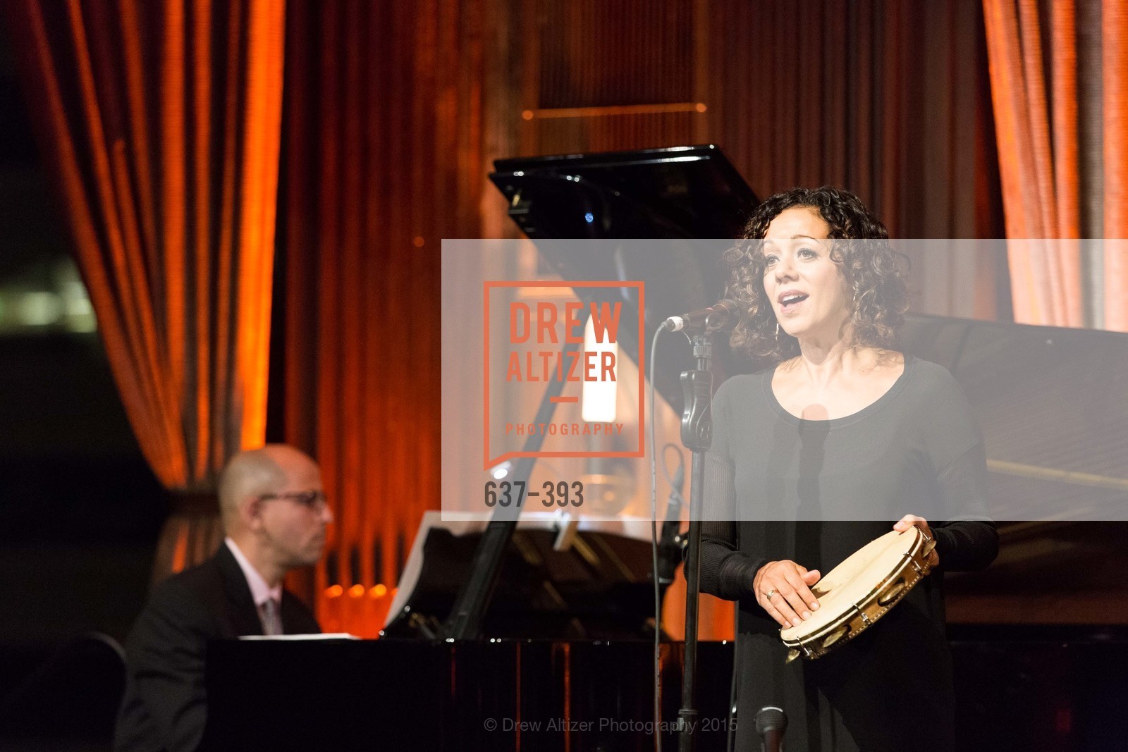 Edward Simon, Luciana Souza, San Francisco Performances' 36th Season Gala, Merchants Exchange Building, Julia Morgan Ballroom. 465 California St, San Francisco, CA 94104, October 16th, 2015,Drew Altizer, Drew Altizer Photography, full-service agency, private events, San Francisco photographer, photographer california