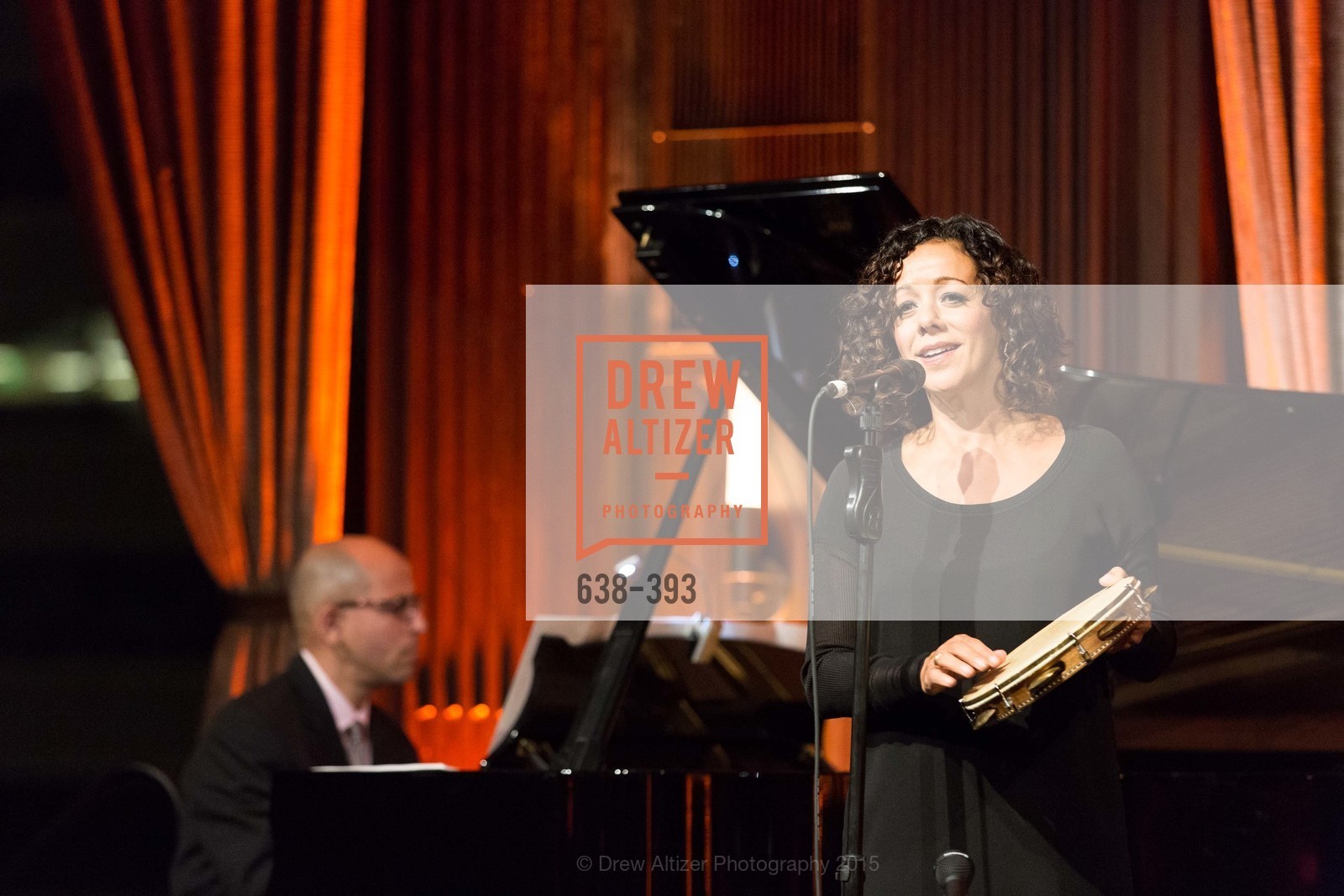 Edward Simon, Luciana Souza, San Francisco Performances' 36th Season Gala, Merchants Exchange Building, Julia Morgan Ballroom. 465 California St, San Francisco, CA 94104, October 16th, 2015,Drew Altizer, Drew Altizer Photography, full-service agency, private events, San Francisco photographer, photographer california