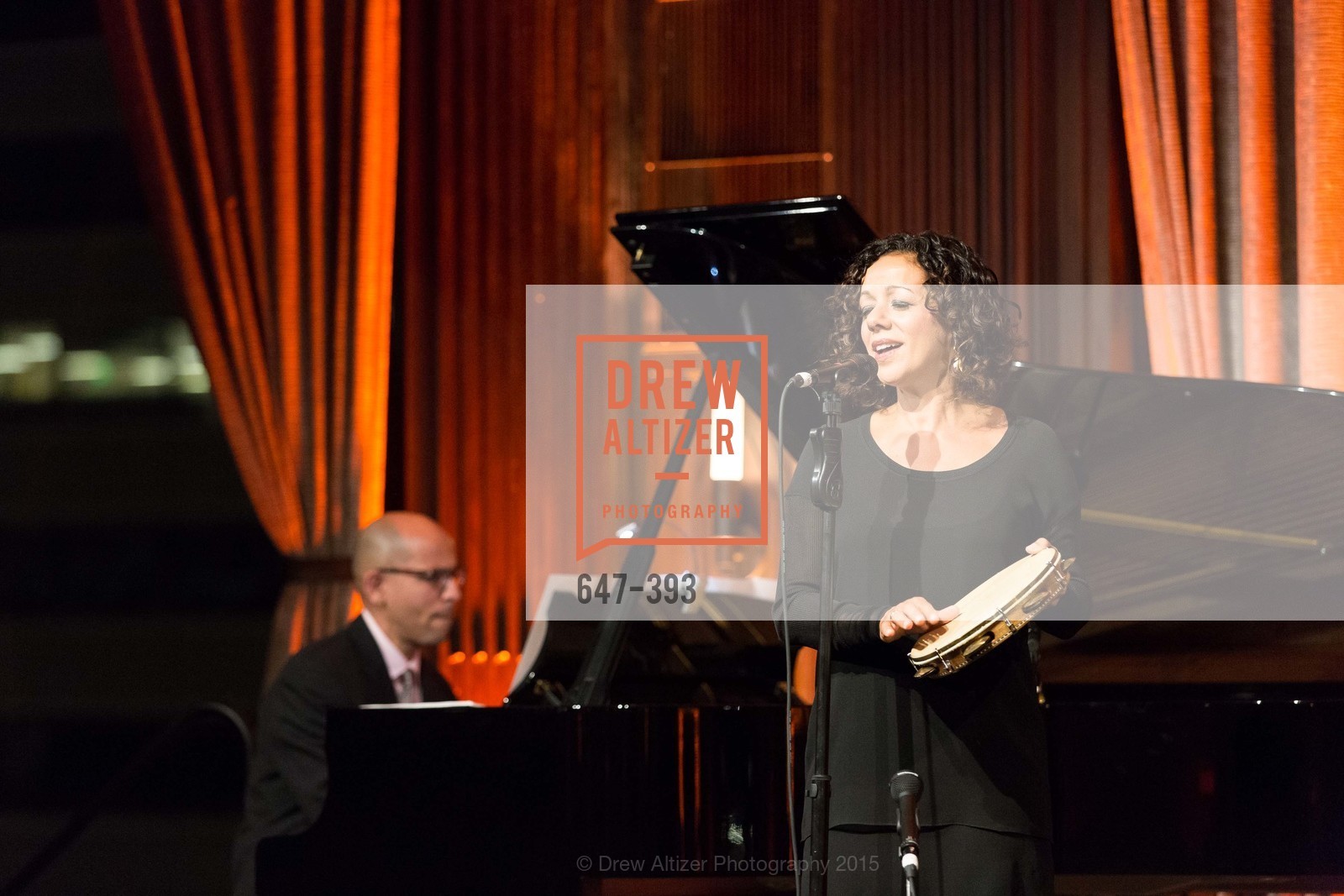 Edward Simon, Luciana Souza, San Francisco Performances' 36th Season Gala, Merchants Exchange Building, Julia Morgan Ballroom. 465 California St, San Francisco, CA 94104, October 16th, 2015,Drew Altizer, Drew Altizer Photography, full-service agency, private events, San Francisco photographer, photographer california