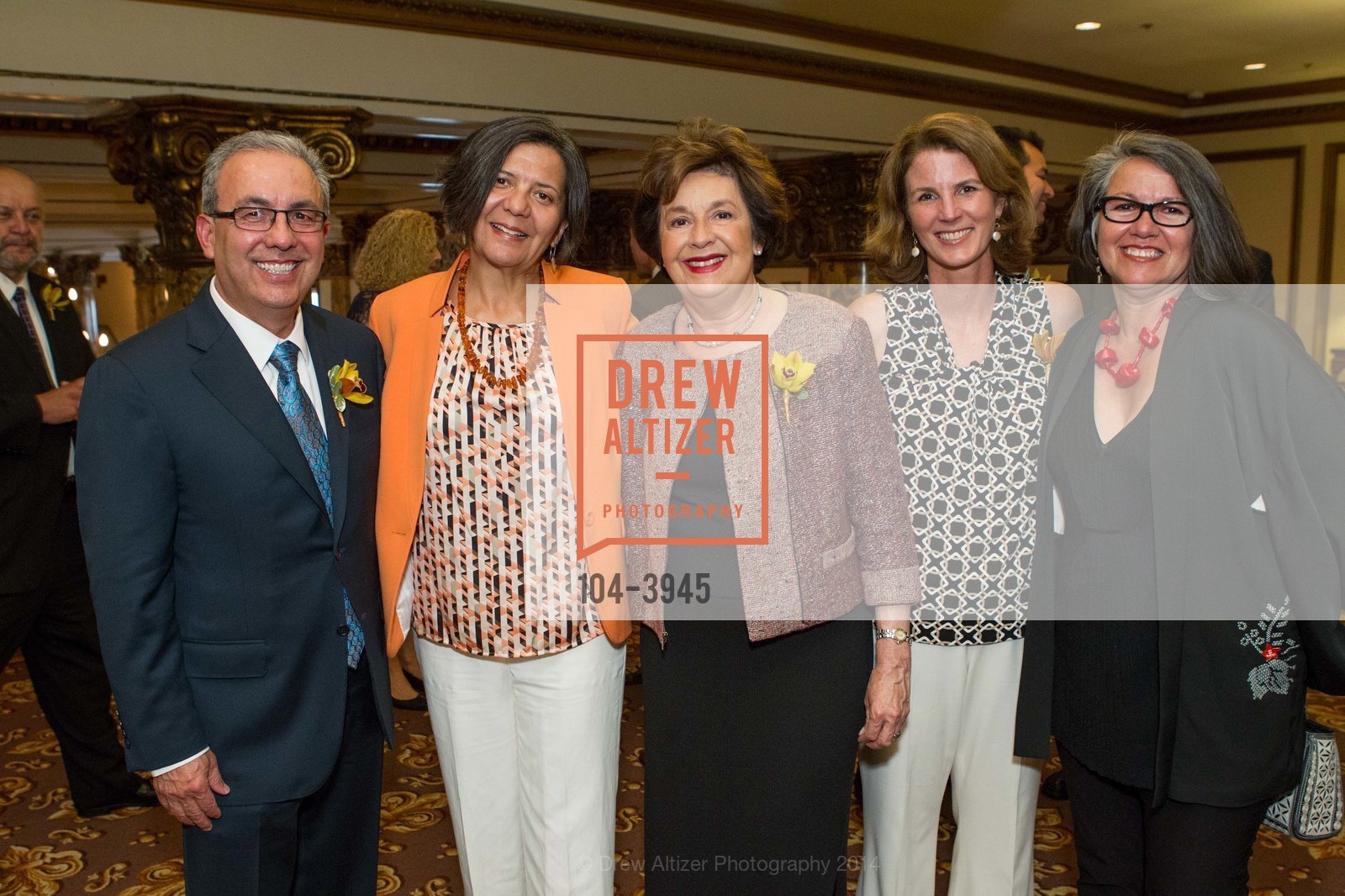 Luis Herrera, Sandra Hernandez, Aida Alvarez, Sarah Butler Simbeck, Viviana Paredes, LATINO COMMUNITY FOUNDATION'S 9th Annual Gala - Celebrating Philanthropy on Sabor Latino, US, April 30th, 2014, Photo #104-3945 Luis Herrera, Sandra Hernandez, Aida Alvarez, Sarah Butler Simbeck, Viviana Paredes, Photo #104-3945