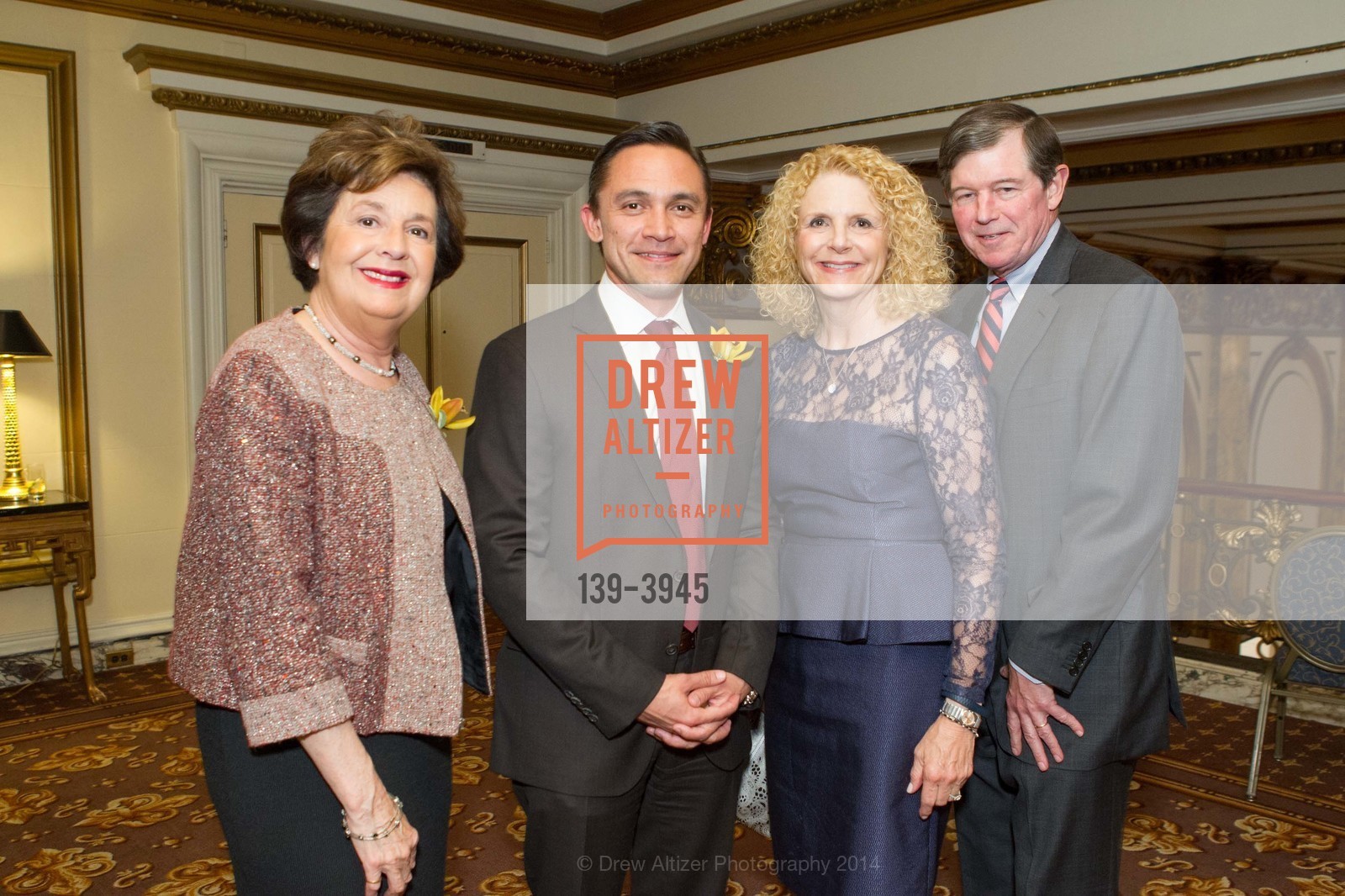 Aida Alvarez, Ezra Garrett, Sarah Earley, Tony Earley, LATINO COMMUNITY FOUNDATION'S 9th Annual Gala - Celebrating Philanthropy on Sabor Latino, US, April 30th, 2014, Photo #139-3945 Aida Alvarez, Ezra Garrett, Sarah Earley, Tony Earley, Photo #139-3945
