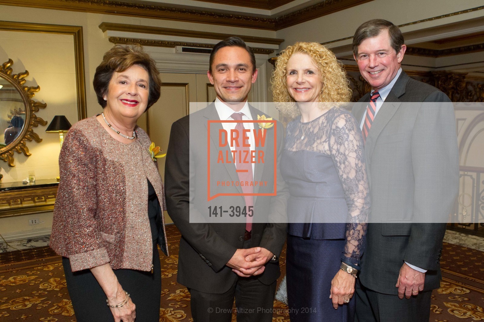 Aida Alvarez, Ezra Garrett, Sarah Earley, Tony Earley, LATINO COMMUNITY FOUNDATION'S 9th Annual Gala - Celebrating Philanthropy on Sabor Latino, US, April 30th, 2014, Photo #141-3945 Aida Alvarez, Ezra Garrett, Sarah Earley, Tony Earley, Photo #141-3945