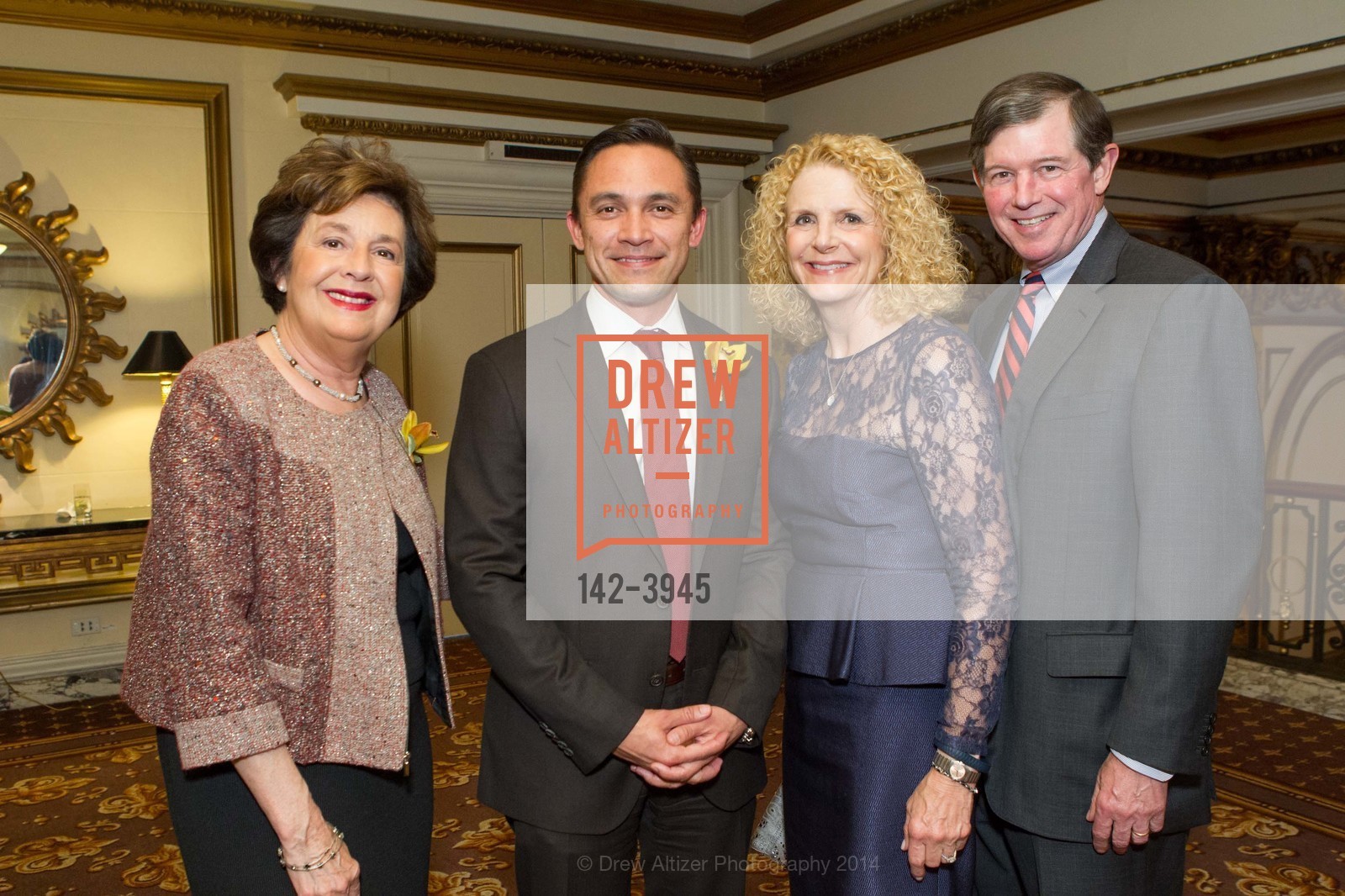 Aida Alvarez, Ezra Garrett, Sarah Earley, Tony Earley, LATINO COMMUNITY FOUNDATION'S 9th Annual Gala - Celebrating Philanthropy on Sabor Latino, US, April 30th, 2014, Photo #142-3945 Aida Alvarez, Ezra Garrett, Sarah Earley, Tony Earley, Photo #142-3945