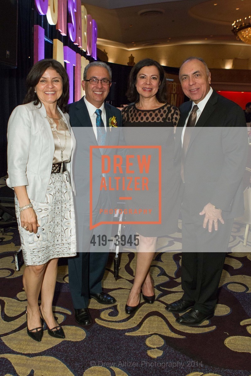 Nancy Herrera, Luis Herrera, Cathy Nava, Robert Nava, LATINO COMMUNITY FOUNDATION'S 9th Annual Gala - Celebrating Philanthropy on Sabor Latino, US, April 30th, 2014, Photo #419-3945 Nancy Herrera, Luis Herrera, Cathy Nava, Robert Nava, Photo #419-3945