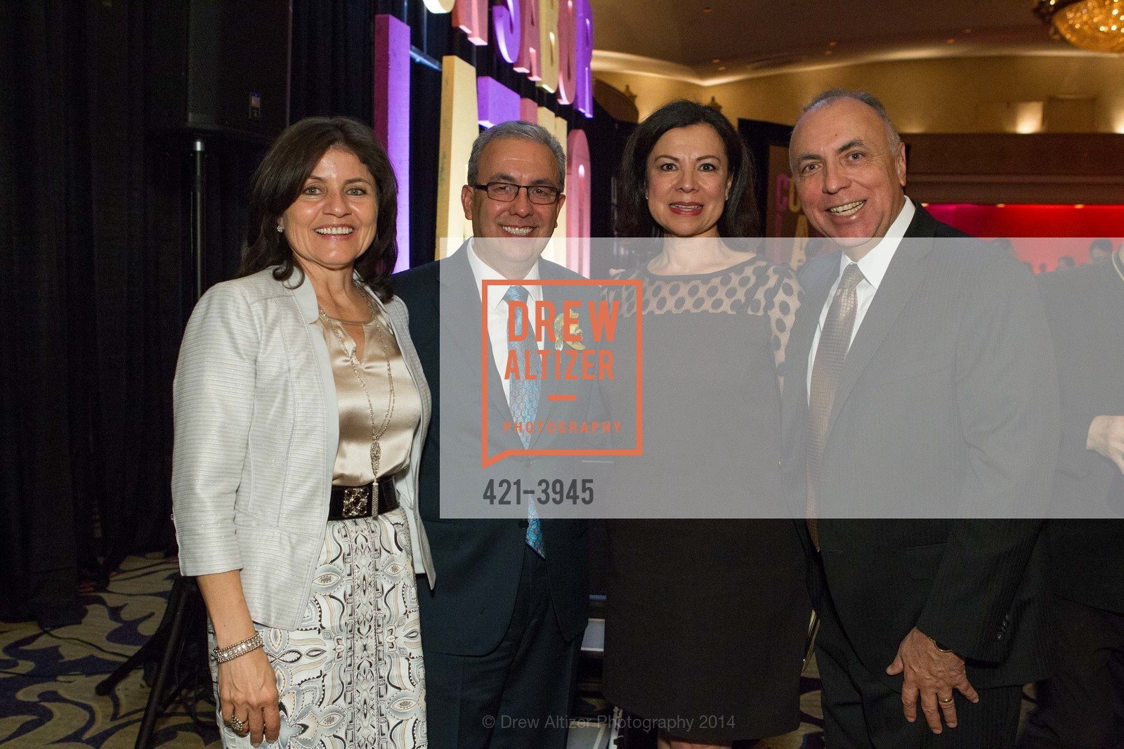 Nancy Herrera, Luis Herrera, Cathy Nava, Robert Nava, LATINO COMMUNITY FOUNDATION'S 9th Annual Gala - Celebrating Philanthropy on Sabor Latino, US, April 30th, 2014, Photo #421-3945 Nancy Herrera, Luis Herrera, Cathy Nava, Robert Nava, Photo #421-3945