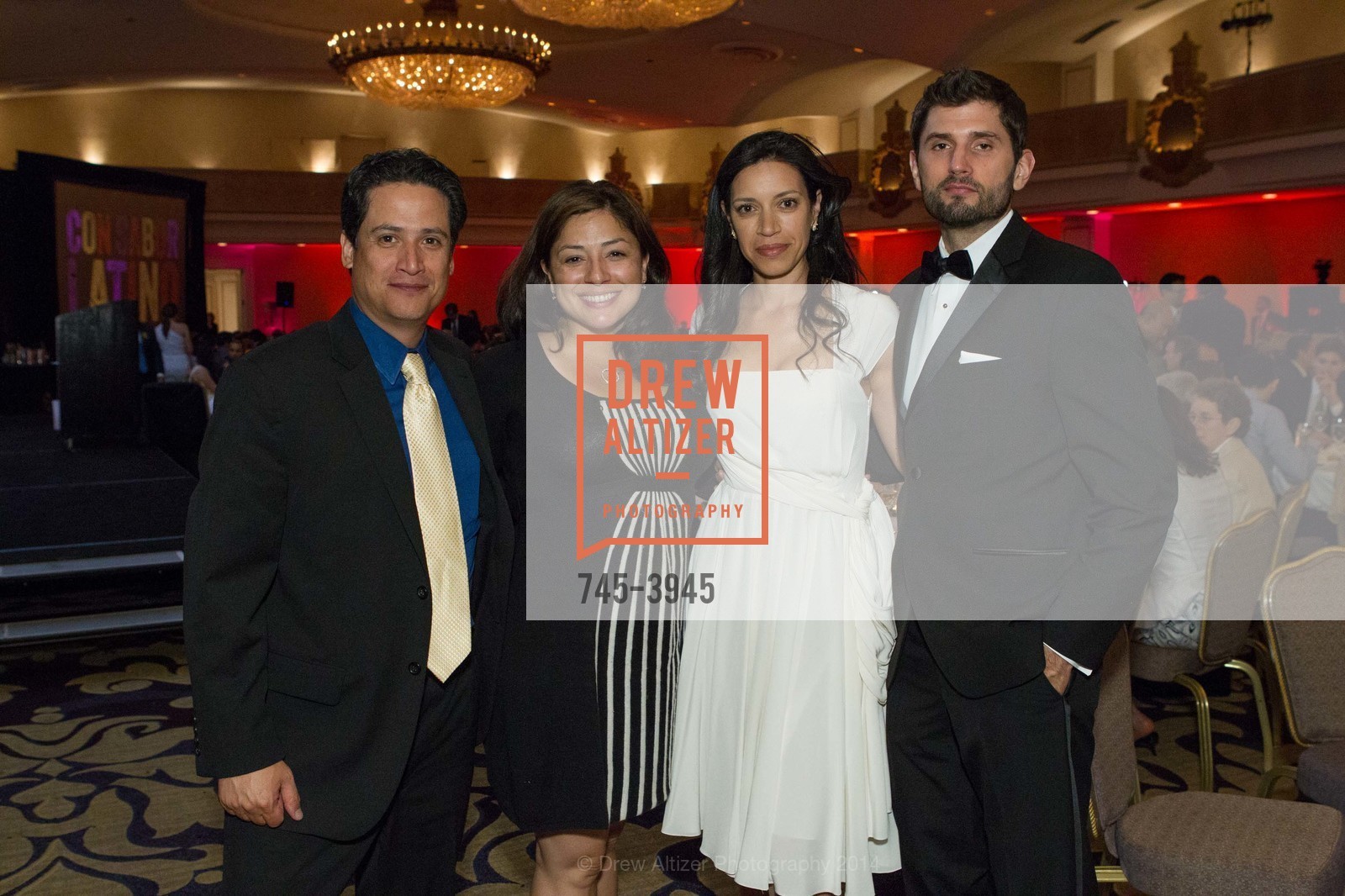 Max Medina, Ali Medina, Catherine Lelong, Simon Longbottom, LATINO COMMUNITY FOUNDATION'S 9th Annual Gala - Celebrating Philanthropy on Sabor Latino, US, April 30th, 2014, Photo #745-3945 Max Medina, Ali Medina, Catherine Lelong, Simon Longbottom, Photo #745-3945