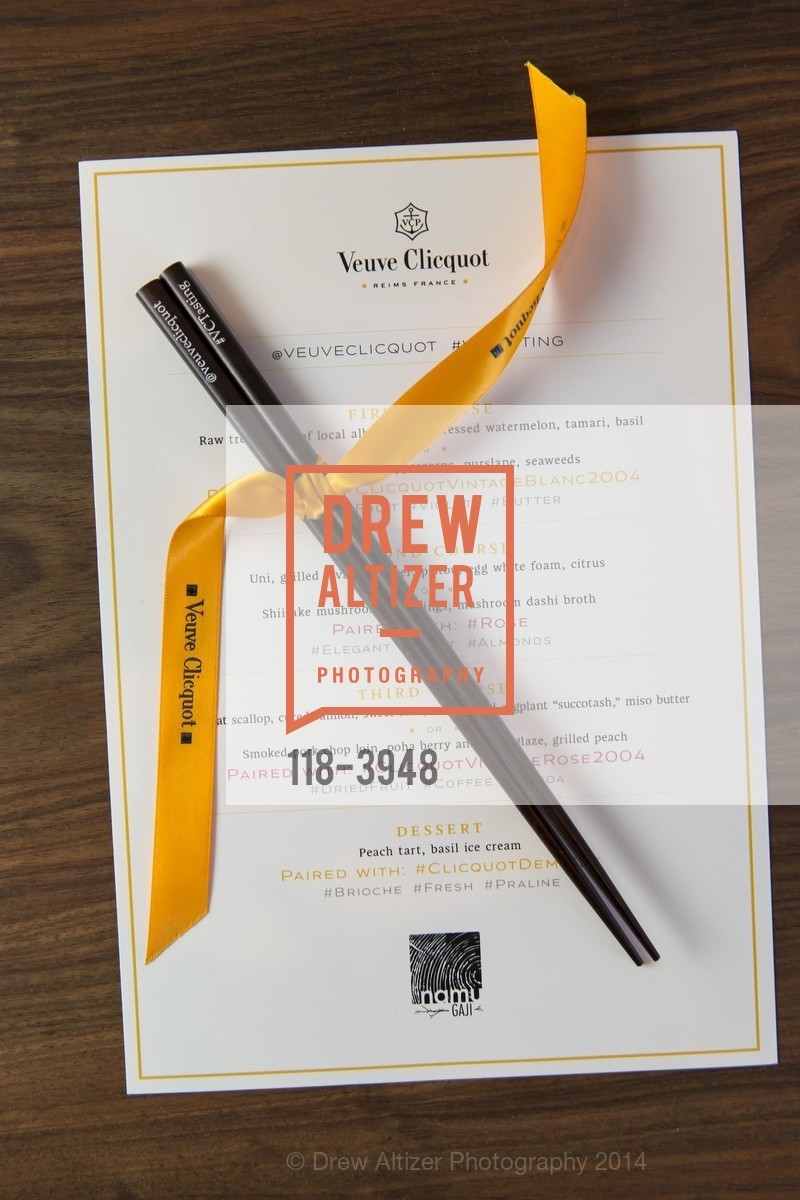 VEUVE CLICQUOTE Tasting Dinner, US, August 19th, 2014, Photo #118-3948 Photo #118-3948