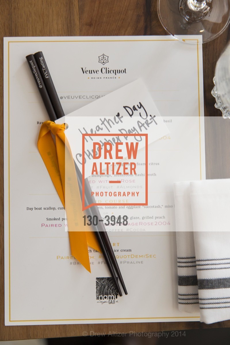 VEUVE CLICQUOTE Tasting Dinner, US, August 19th, 2014, Photo #130-3948 Photo #130-3948