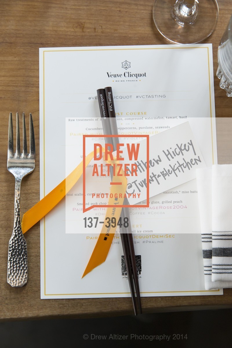 VEUVE CLICQUOTE Tasting Dinner, US, August 19th, 2014, Photo #137-3948 Photo #137-3948