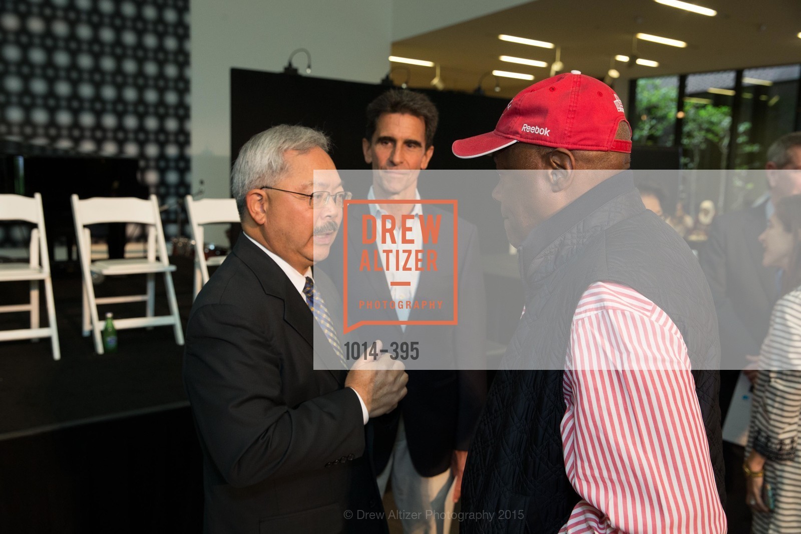 Ed Lee, Mark Leno, Willie Brown, 10th Anniversary of the new de Young: Community Day, de Young Museum. de Young Museum, December 12th, 2017, Photo #1014-395 Ed Lee, Mark Leno, Willie Brown, Photo #1014-395