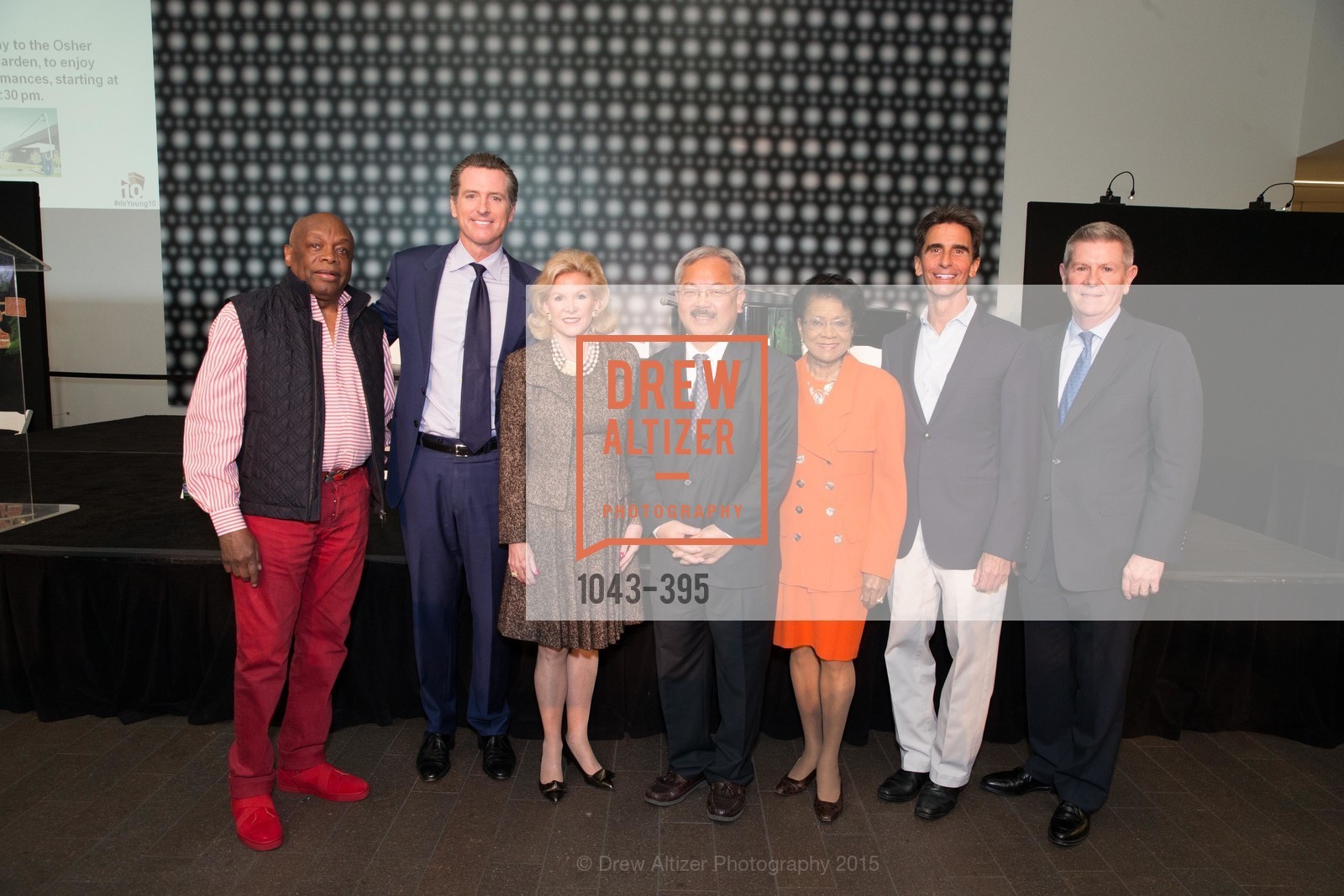 Willie Brown, Gavin Newsom, Dede Wilsey, Ed Lee, Belva Davis, Mark Leno, Richard Benefield, 10th Anniversary of the new de Young: Community Day, de Young Museum, October 17th, 2015,Drew Altizer, Drew Altizer Photography, full-service agency, private events, San Francisco photographer, photographer california