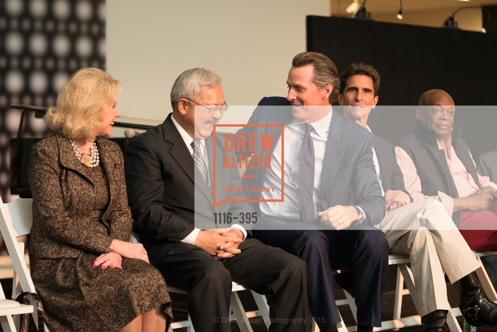 Dede Wilsey, Ed Lee, Gavin Newsom, Mark Leno, Willie Brown, 10th Anniversary of the new de Young: Community Day, de Young Museum, October 17th, 2015,Drew Altizer, Drew Altizer Photography, full-service agency, private events, San Francisco photographer, photographer california