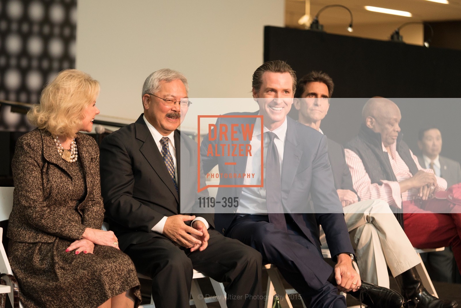 Dede Wilsey, Ed Lee, Gavin Newsom, Mark Leno, Willie Brown, 10th Anniversary of the new de Young: Community Day, de Young Museum, October 17th, 2015