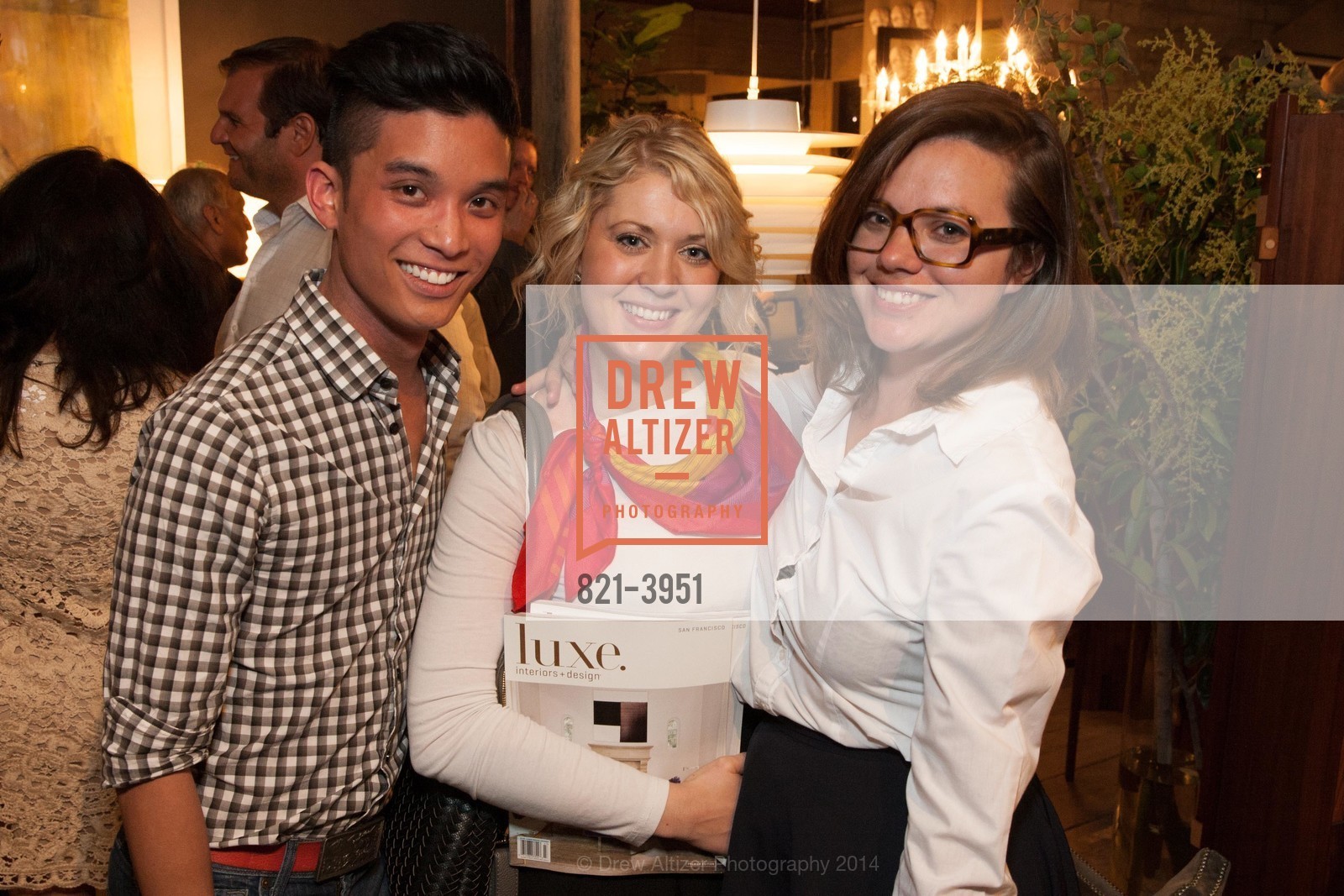 Kevin Hong, Heidi Schwartz, Hannelore Everaerts, LUXE INTERIORS + DESIGN MAGAZINE, San Francisco, Launch Party, US, June 25th, 2014, Photo #821-3951 Kevin Hong, Heidi Schwartz, Hannelore Everaerts, Photo #821-3951