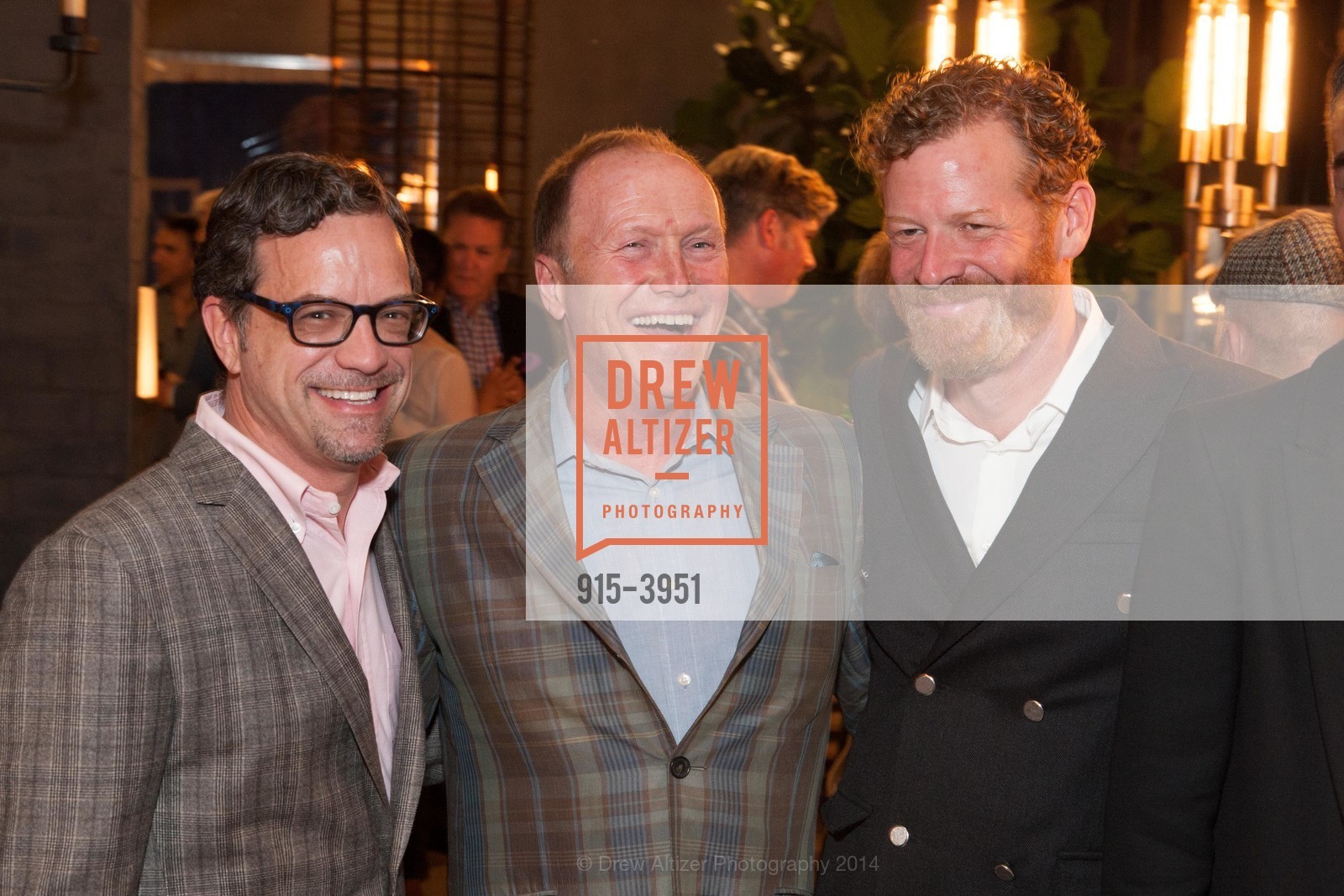 Daniel Killar, Tom O'Connor, Stewart Gilchrist, LUXE INTERIORS + DESIGN MAGAZINE, San Francisco, Launch Party, US, June 25th, 2014, Photo #915-3951 Daniel Killar, Tom O'Connor, Stewart Gilchrist, Photo #915-3951