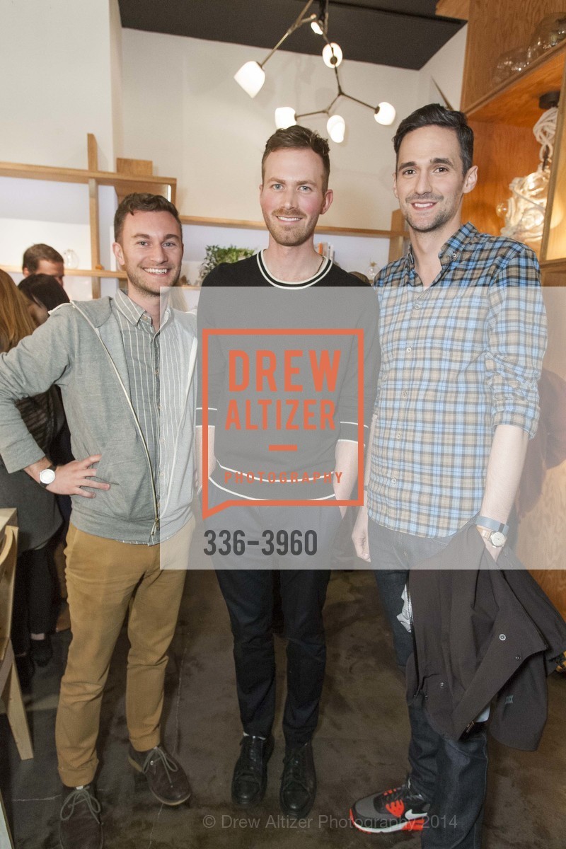 Bart Kraus, Luke Foss, Tommy Vollmer, TOTEM Opening at The Future Perfect, US, February 27th, 2014, Photo #336-3960 Bart Kraus, Luke Foss, Tommy Vollmer, Photo #336-3960