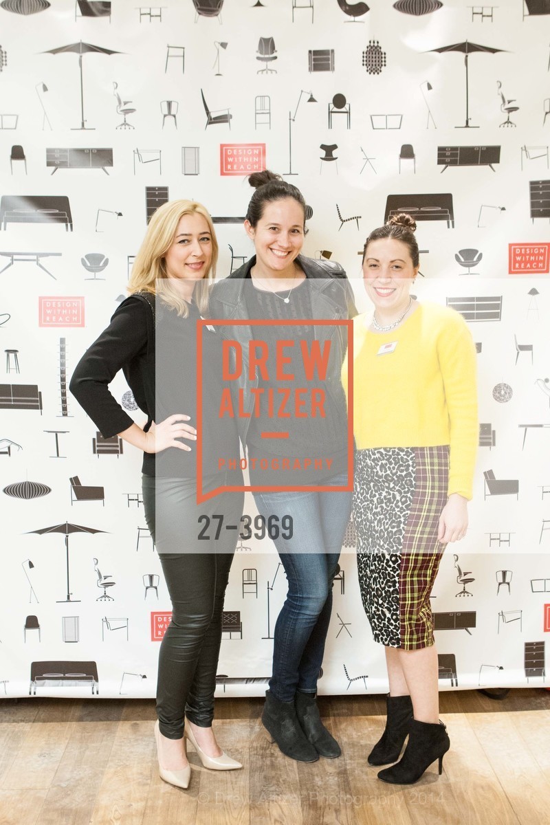 Vienna Bandur, Caitlin Flemming, Kim Phillips, DESIGN WITHIN REACH Studio Opening Party, US, January 21st, 2014, Photo #27-3969 Vienna Bandur, Caitlin Flemming, Kim Phillips, Photo #27-3969