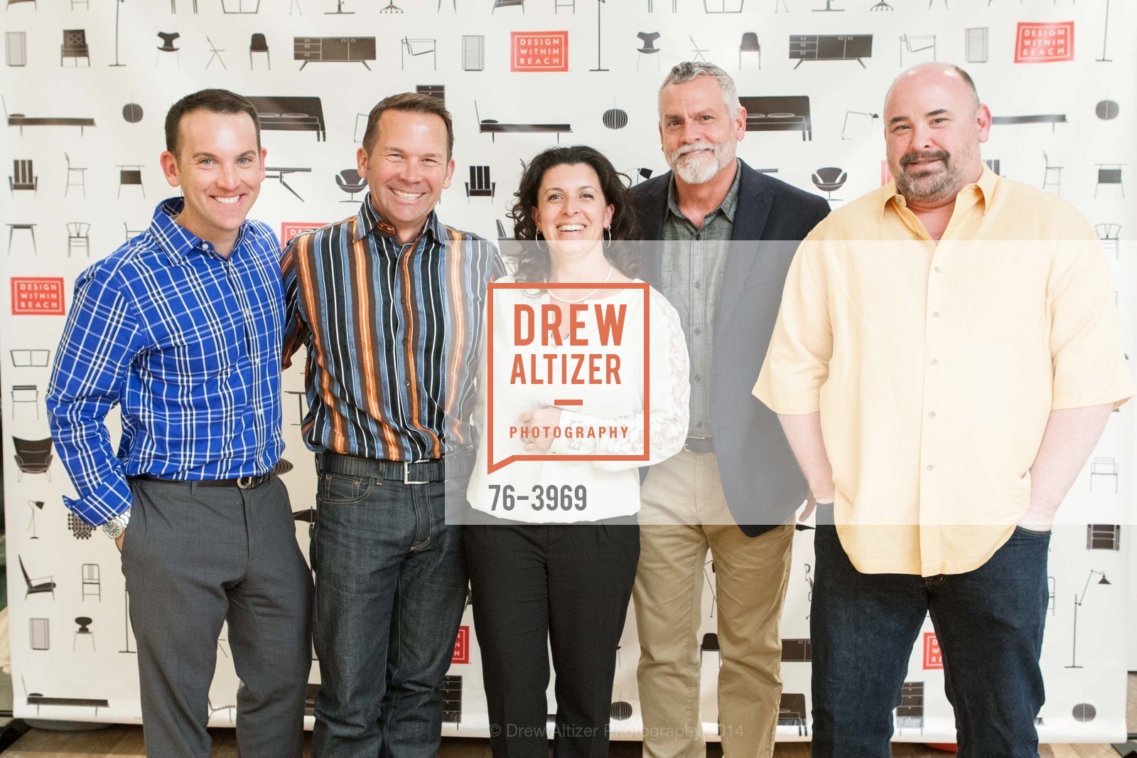 Matt Woebcke, Michael Kinsella, Brandi Tribulato, Greg DeMeza, Joey Lang, DESIGN WITHIN REACH Studio Opening Party, US, January 21st, 2014, Photo #76-3969 Matt Woebcke, Michael Kinsella, Brandi Tribulato, Greg DeMeza, Joey Lang, Photo #76-3969