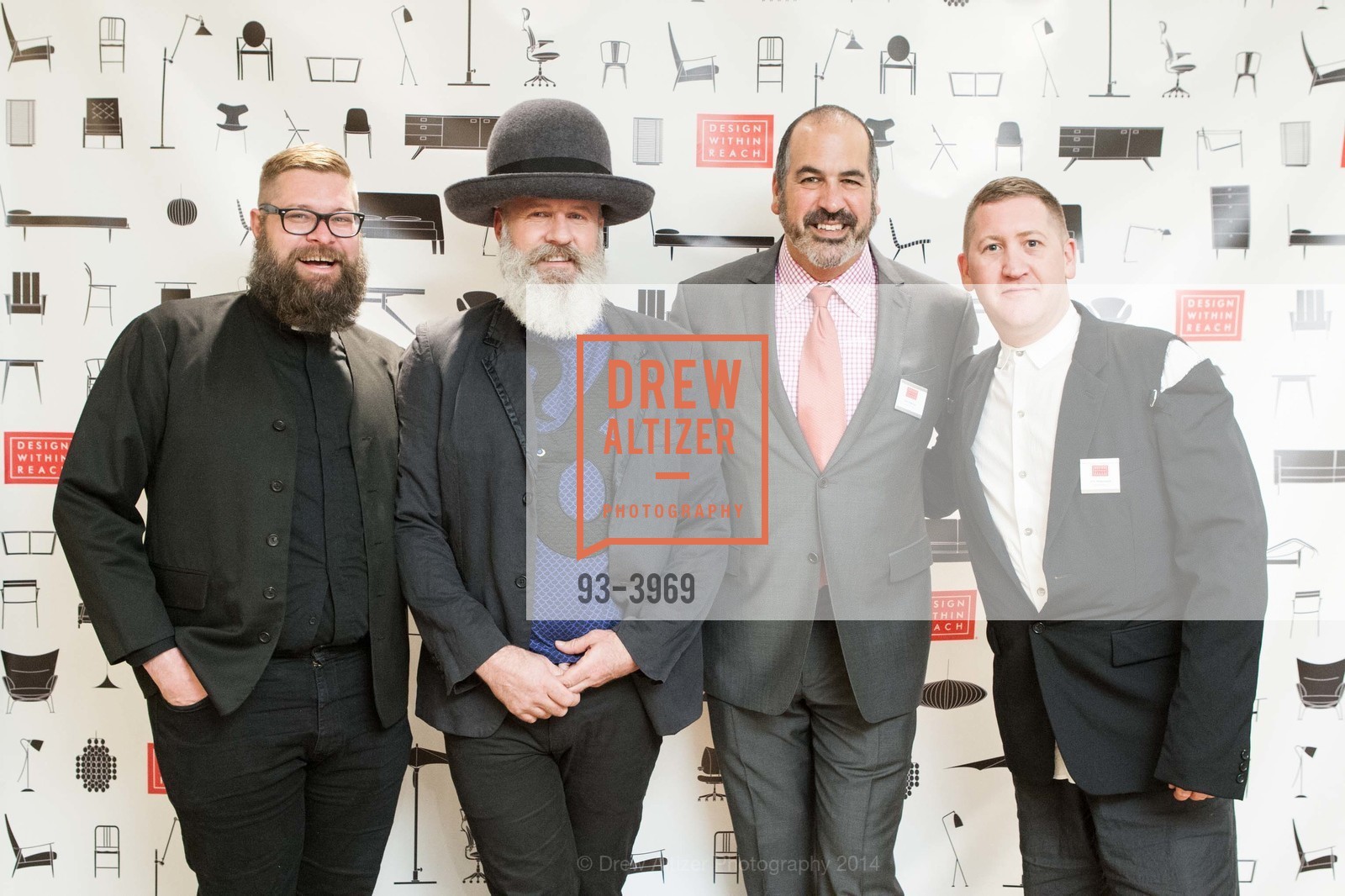 Rick Ray, Damian Carver, John Edelman, Eric Hildebrandt, DESIGN WITHIN REACH Studio Opening Party, US, January 21st, 2014, Photo #93-3969 Rick Ray, Damian Carver, John Edelman, Eric Hildebrandt, Photo #93-3969