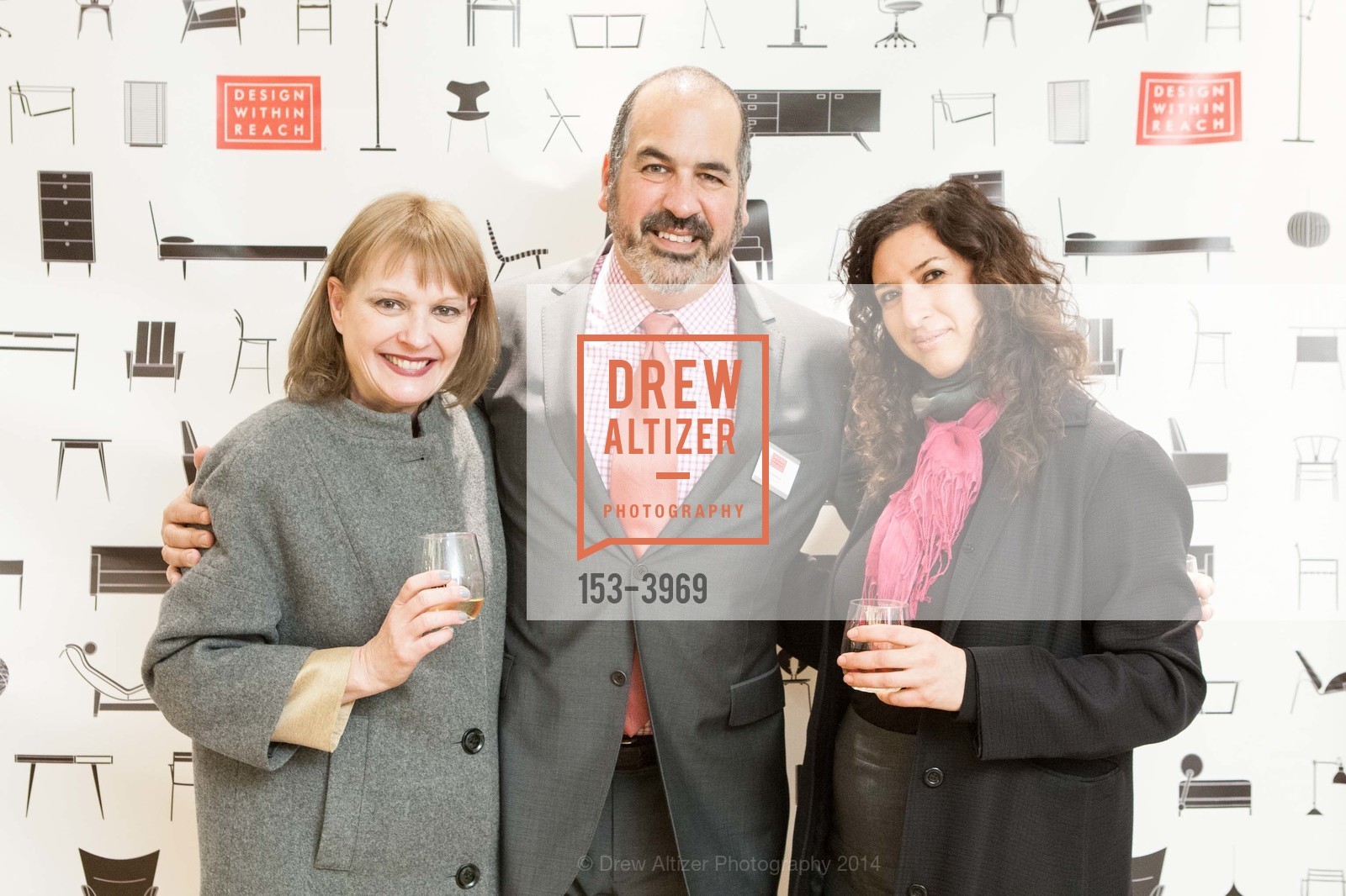 Katherine Danish, John Edelman, Jessica Davis, DESIGN WITHIN REACH Studio Opening Party, US, January 21st, 2014, Photo #153-3969 Katherine Danish, John Edelman, Jessica Davis, Photo #153-3969