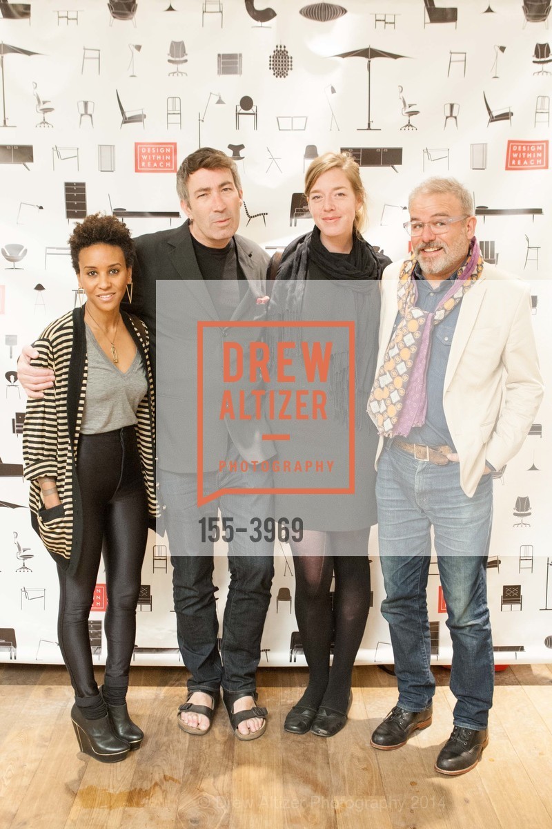 Delilah Hailechristos, Sunshine Jones, Martha Traer, Kirk Wilder, DESIGN WITHIN REACH Studio Opening Party, US, January 21st, 2014, Photo #155-3969 Delilah Hailechristos, Sunshine Jones, Martha Traer, Kirk Wilder, Photo #155-3969