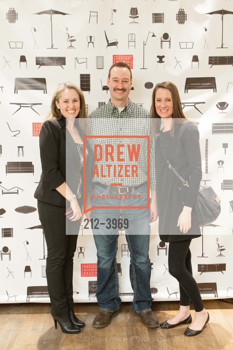 Lisa Hubbs, Craig Mulder, Casey Bond, DESIGN WITHIN REACH Studio Opening Party, US, January 21st, 2014, Photo #212-3969 Lisa Hubbs, Craig Mulder, Casey Bond, Photo #212-3969