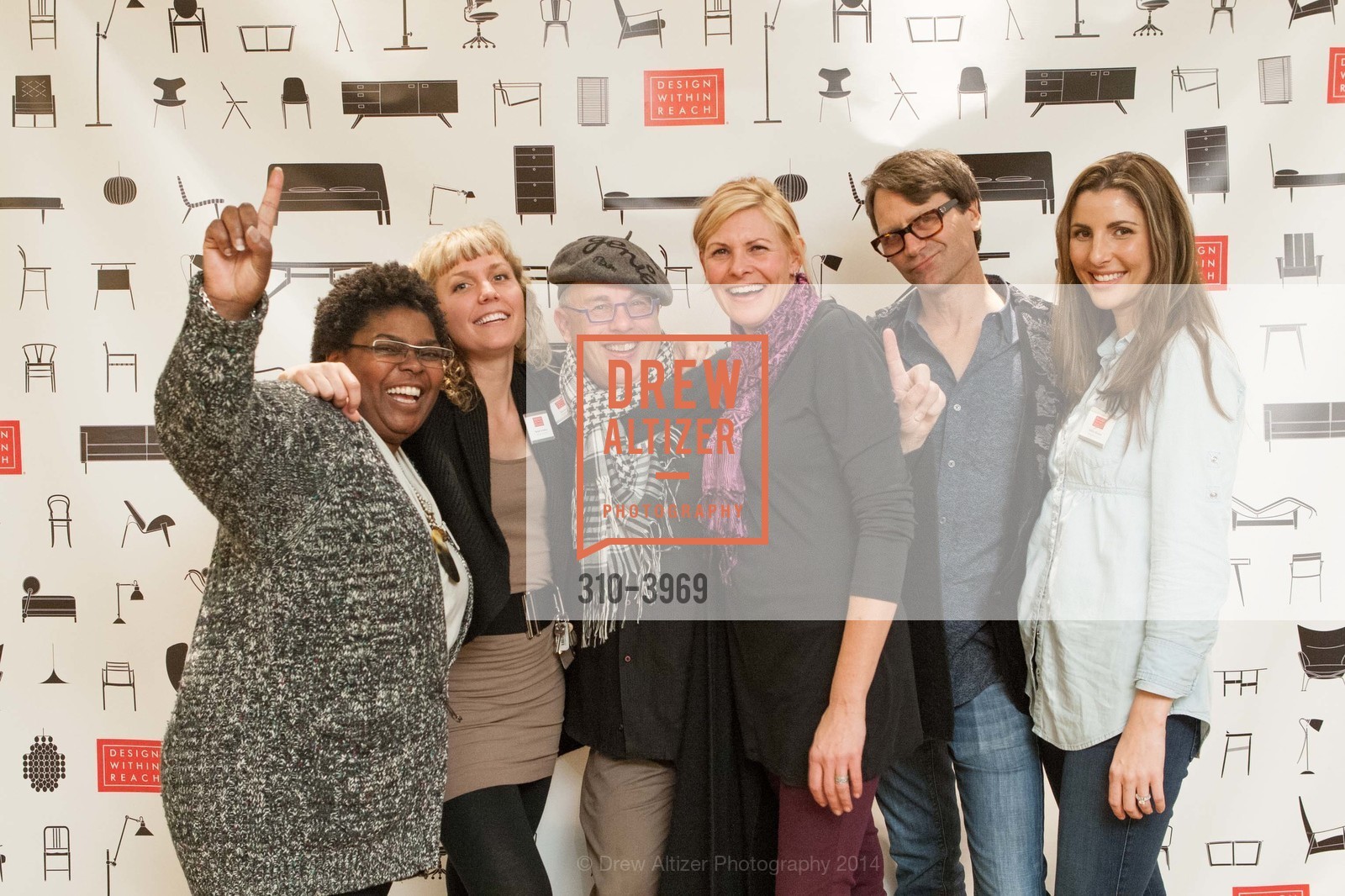 Liz Landrum, Margot Scheltens, Vernon Theiss, Lisa Russell, Bradley Long, Ashley Turnbull, DESIGN WITHIN REACH Studio Opening Party, US, January 21st, 2014, Photo #310-3969 Liz Landrum, Margot Scheltens, Vernon Theiss, Lisa Russell, Bradley Long, Ashley Turnbull, Photo #310-3969