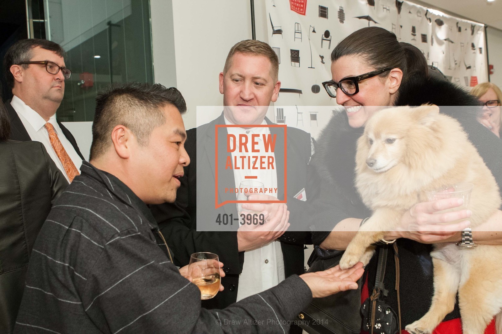 Dee Kwok, Eric Hildebrandt, Janet Walder, DESIGN WITHIN REACH Studio Opening Party, US, January 21st, 2014, Photo #401-3969 Dee Kwok, Eric Hildebrandt, Janet Walder, Photo #401-3969