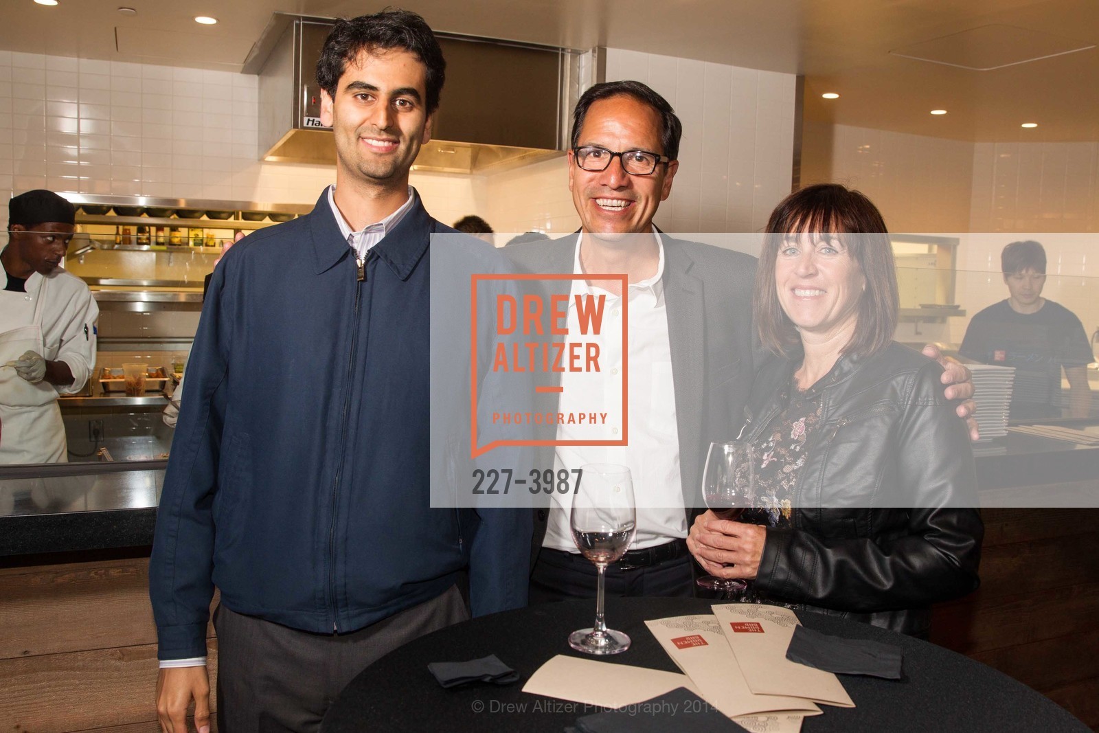 Sharif Kayum, Leslie Rozario, Spike Rozario, PABU & RAMEN BAR Opening Party, US, June 25th, 2014, Photo #227-3987 Sharif Kayum, Leslie Rozario, Spike Rozario, Photo #227-3987