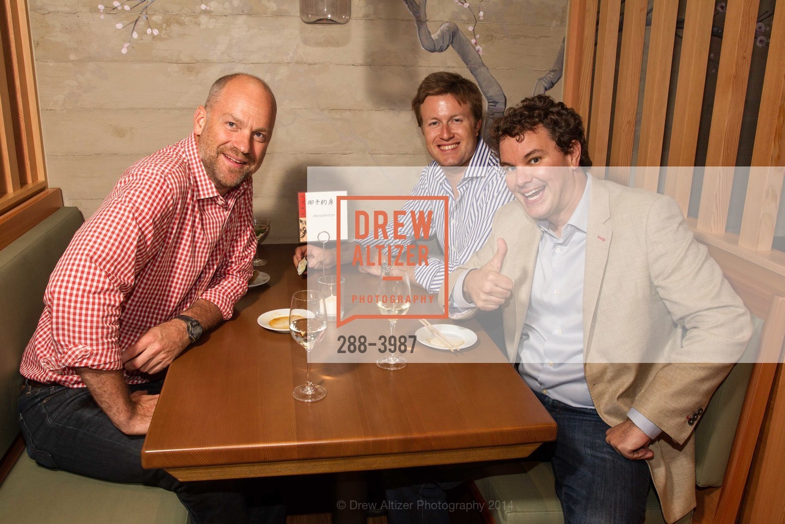 Tom Kadis, Justin Shaffer, Jeff Bonforte, PABU & RAMEN BAR Opening Party, US, June 25th, 2014, Photo #288-3987 Tom Kadis, Justin Shaffer, Jeff Bonforte, Photo #288-3987