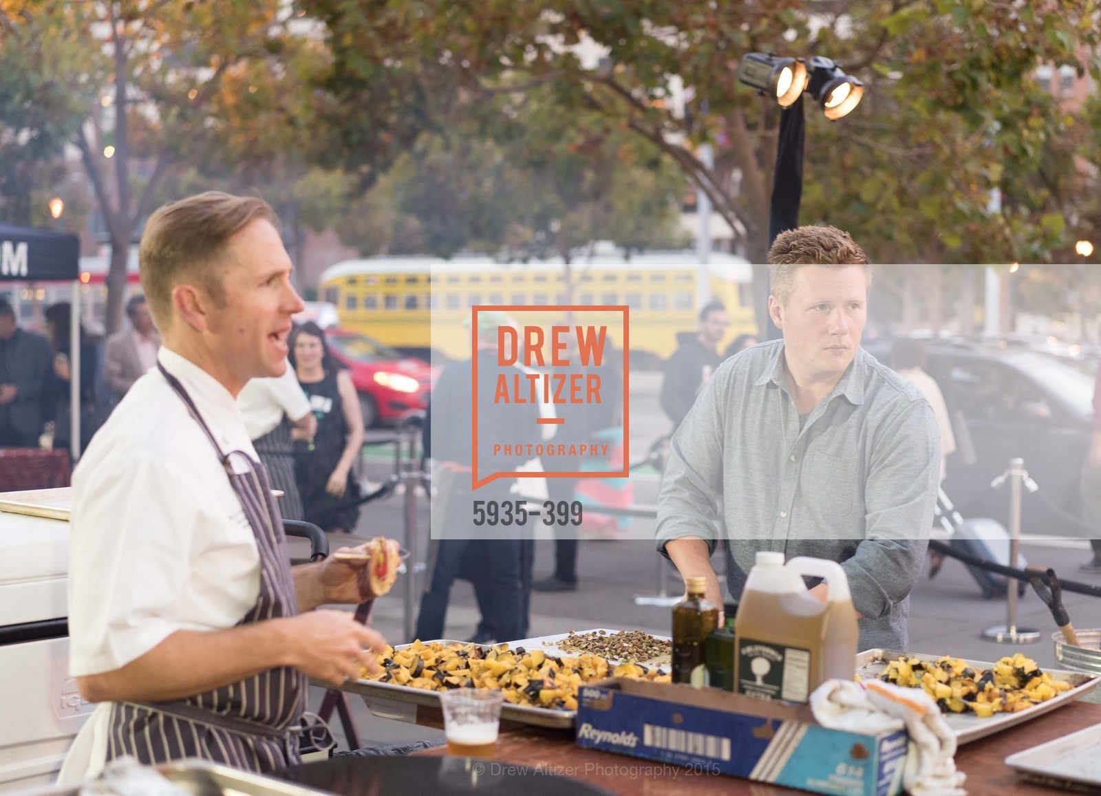 Peter Rudolph, Thomas McNaughton, CUESA's Sunday Supper: A Farm to City Feast, San Francisco Ferry Building. San Francisco Ferry Building, October 18th, 2015, Photo #5935-399 Peter Rudolph, Thomas McNaughton, Photo #5935-399