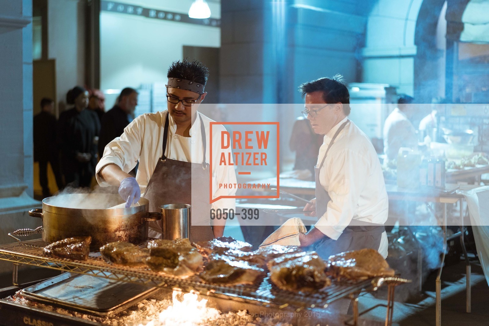 Mel Alog, Mark Sullivan, CUESA's Sunday Supper: A Farm to City Feast, San Francisco Ferry Building. San Francisco Ferry Building, October 18th, 2015, Photo #6050-399 Mel Alog, Mark Sullivan, Photo #6050-399