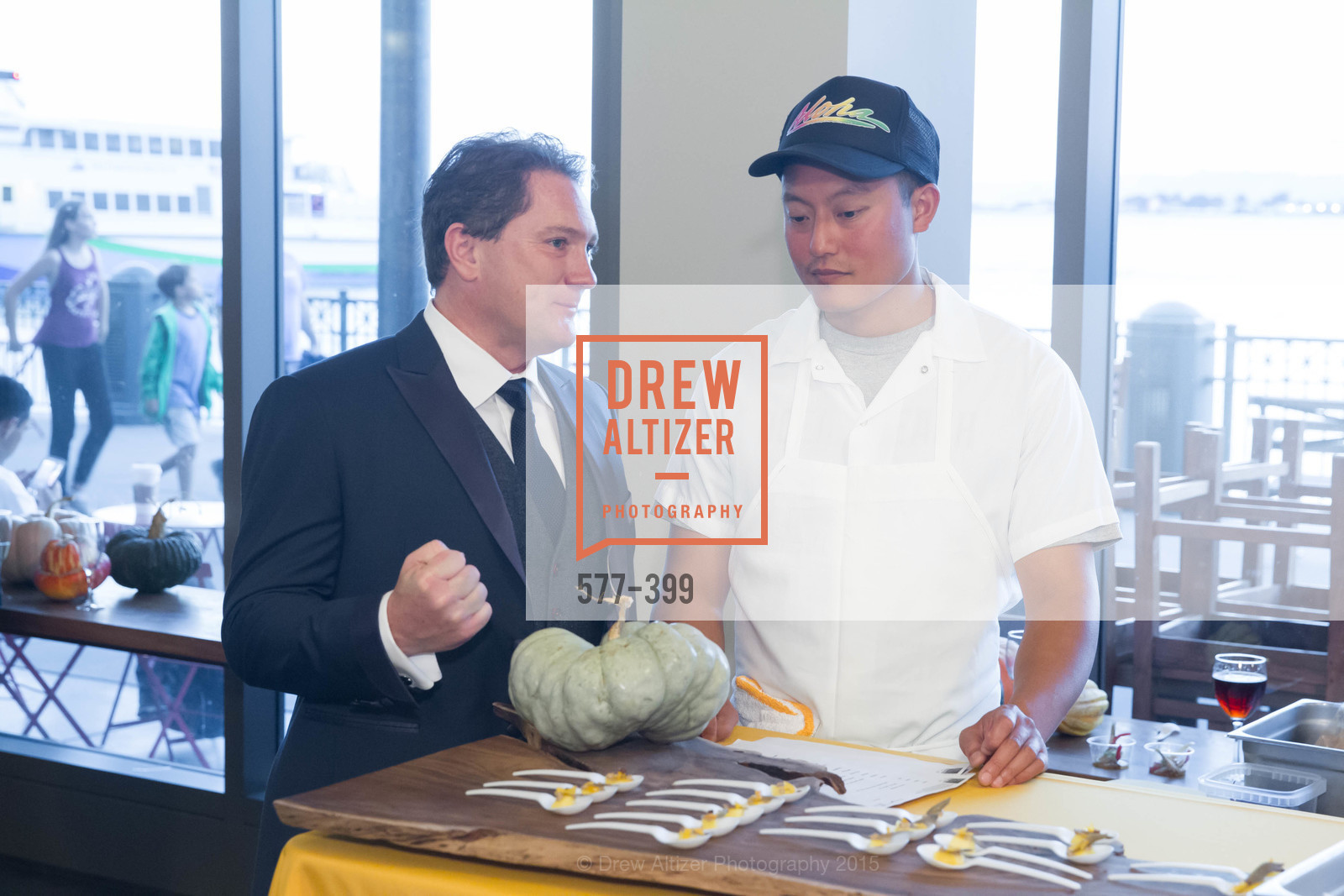Liam Mayclem, Dennis Lee, CUESA's Sunday Supper: A Farm to City Feast, San Francisco Ferry Building, October 18th, 2015,Drew Altizer, Drew Altizer Photography, full-service agency, private events, San Francisco photographer, photographer california