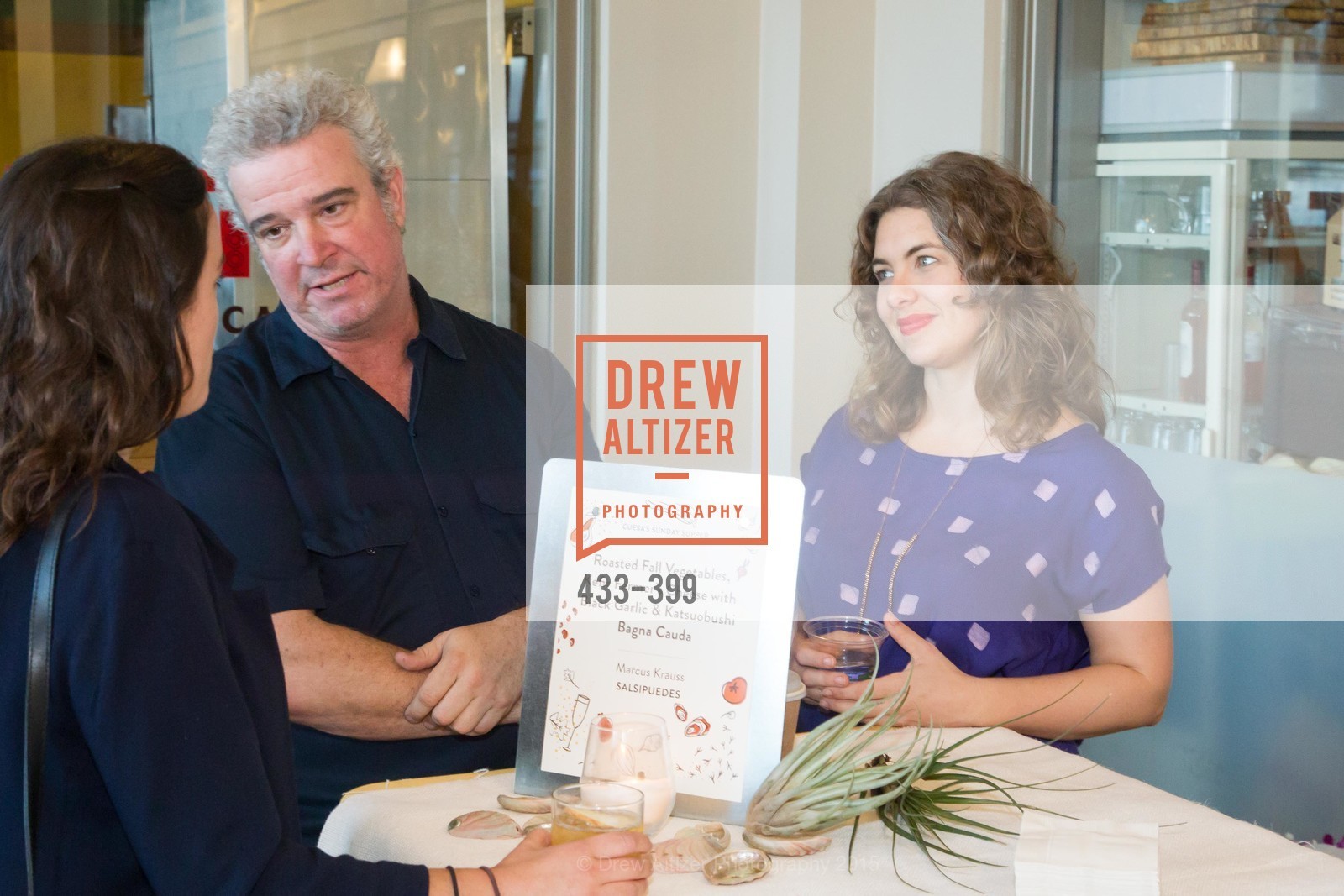 Jay Porter, Katie Mayfield, CUESA's Sunday Supper: A Farm to City Feast, San Francisco Ferry Building. San Francisco Ferry Building, October 18th, 2015, Photo #433-399 Jay Porter, Katie Mayfield, Photo #433-399