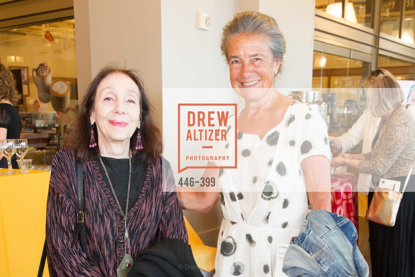 Joyce Goldstein, Patricia Unterman, CUESA's Sunday Supper: A Farm to City Feast, San Francisco Ferry Building. San Francisco Ferry Building, October 18th, 2015, Photo #446-399 Joyce Goldstein, Patricia Unterman, Photo #446-399