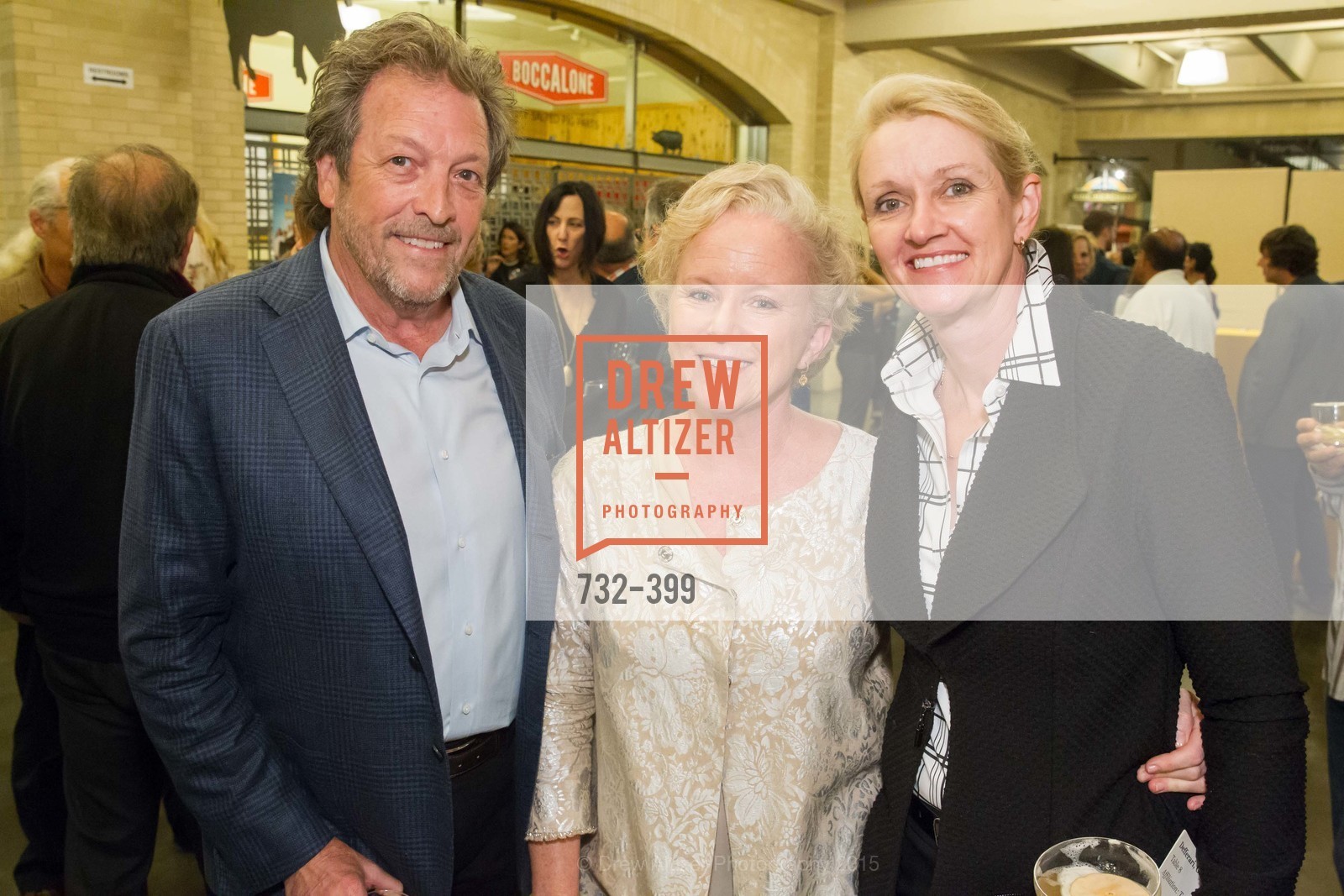 Doug Biederbeck, Gail DeFerrari, Belinda Head, CUESA's Sunday Supper: A Farm to City Feast, San Francisco Ferry Building. San Francisco Ferry Building, October 18th, 2015, Photo #732-399 Doug Biederbeck, Gail DeFerrari, Belinda Head, Photo #732-399