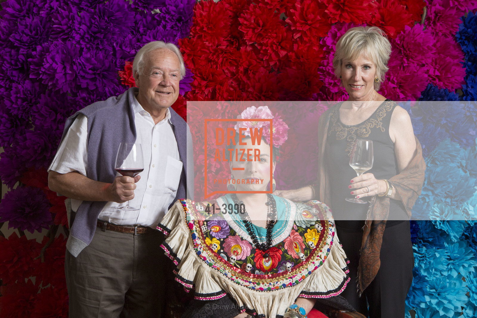 Rob Mellor, Frida Kahlo, Suzanne Mellor, THREE STICKS WINERY Opening at the Adobe, US, October 11th, 2014, Photo #41-3990 Rob Mellor, Frida Kahlo, Suzanne Mellor, Photo #41-3990
