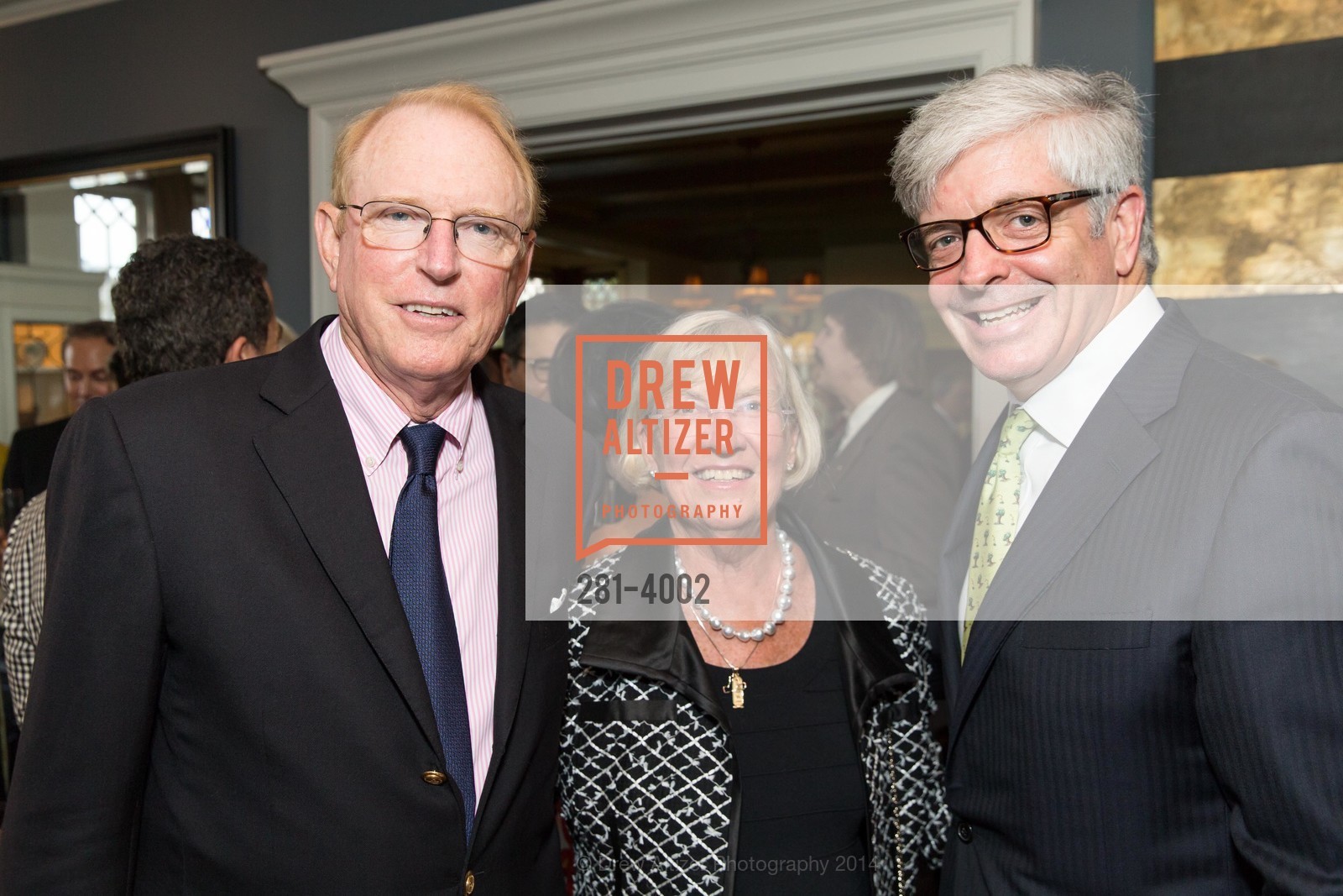 David Chamberlain, Karin Chamberlain, Fran Roche, SF OPERA BALL Benefactor Party 2014, US, August 21st, 2014, Photo #281-4002 David Chamberlain, Karin Chamberlain, Fran Roche, Photo #281-4002