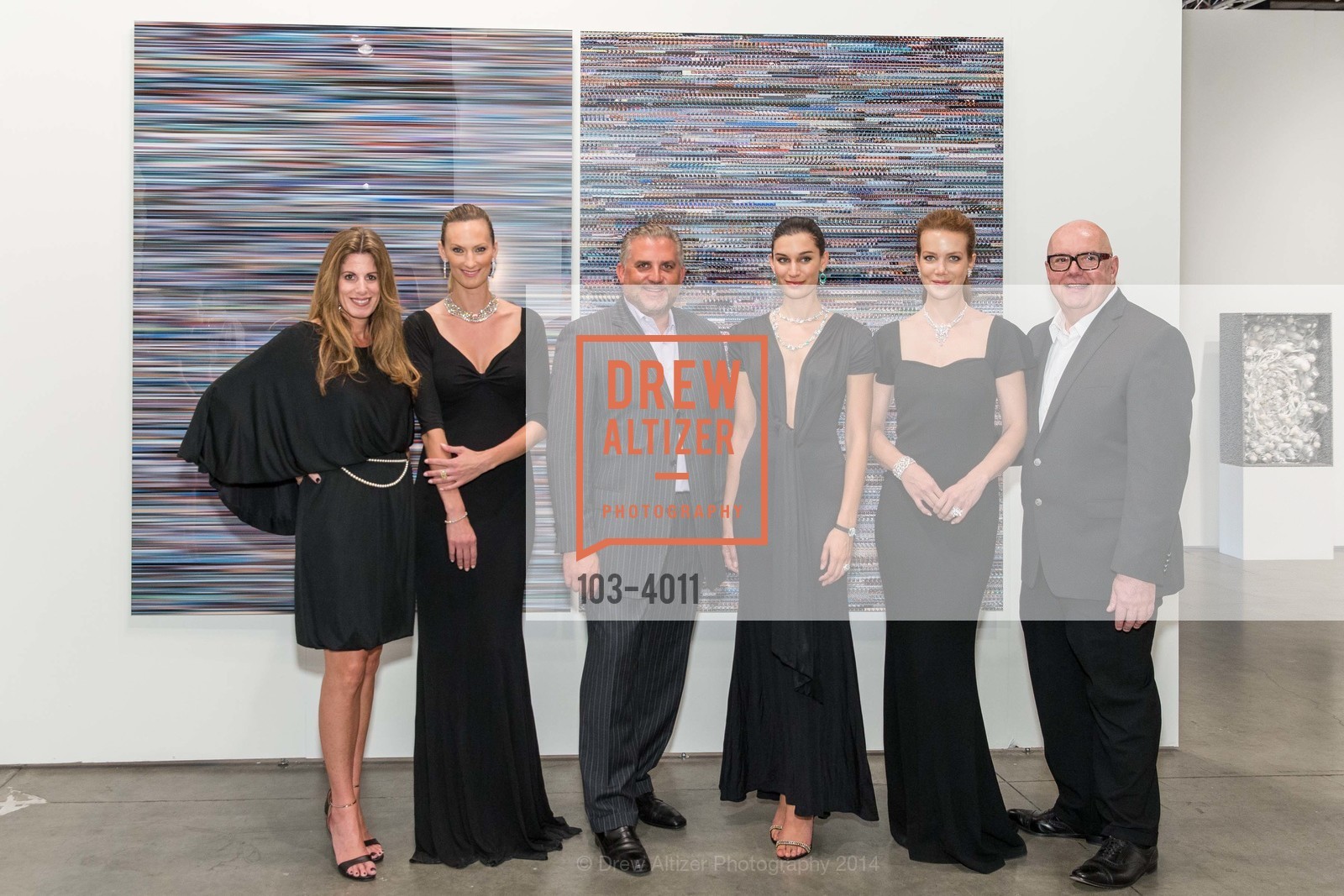Pamela Cohen, Nick Korniloff, Robert Atkinson, ART MIAMI VIP Opening Night at Silicon Valley, US, October 9th, 2014, Photo #103-4011 Pamela Cohen, Nick Korniloff, Robert Atkinson, Photo #103-4011