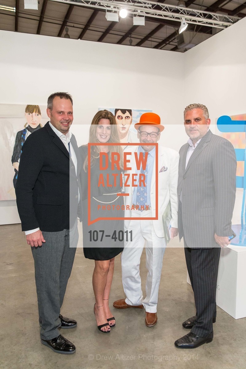 Frej Forsblom, Pamela Cohen, Bruce Helander, Nick Korniloff, ART MIAMI VIP Opening Night at Silicon Valley, US, October 9th, 2014, Photo #107-4011 Frej Forsblom, Pamela Cohen, Bruce Helander, Nick Korniloff, Photo #107-4011