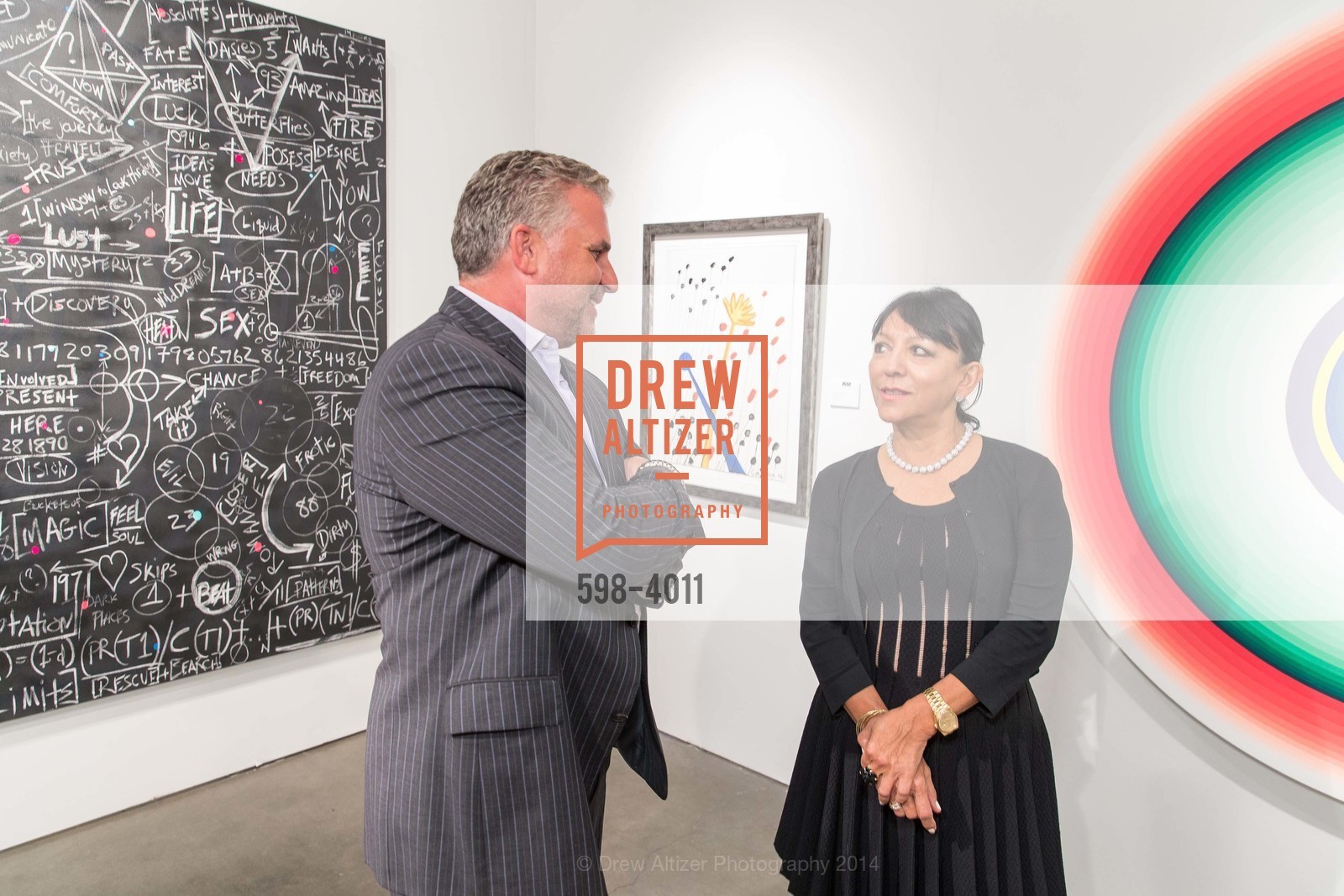 Nick Korniloff, Estella Provas, ART MIAMI VIP Opening Night at Silicon Valley, US, October 9th, 2014, Photo #598-4011 Nick Korniloff, Estella Provas, Photo #598-4011