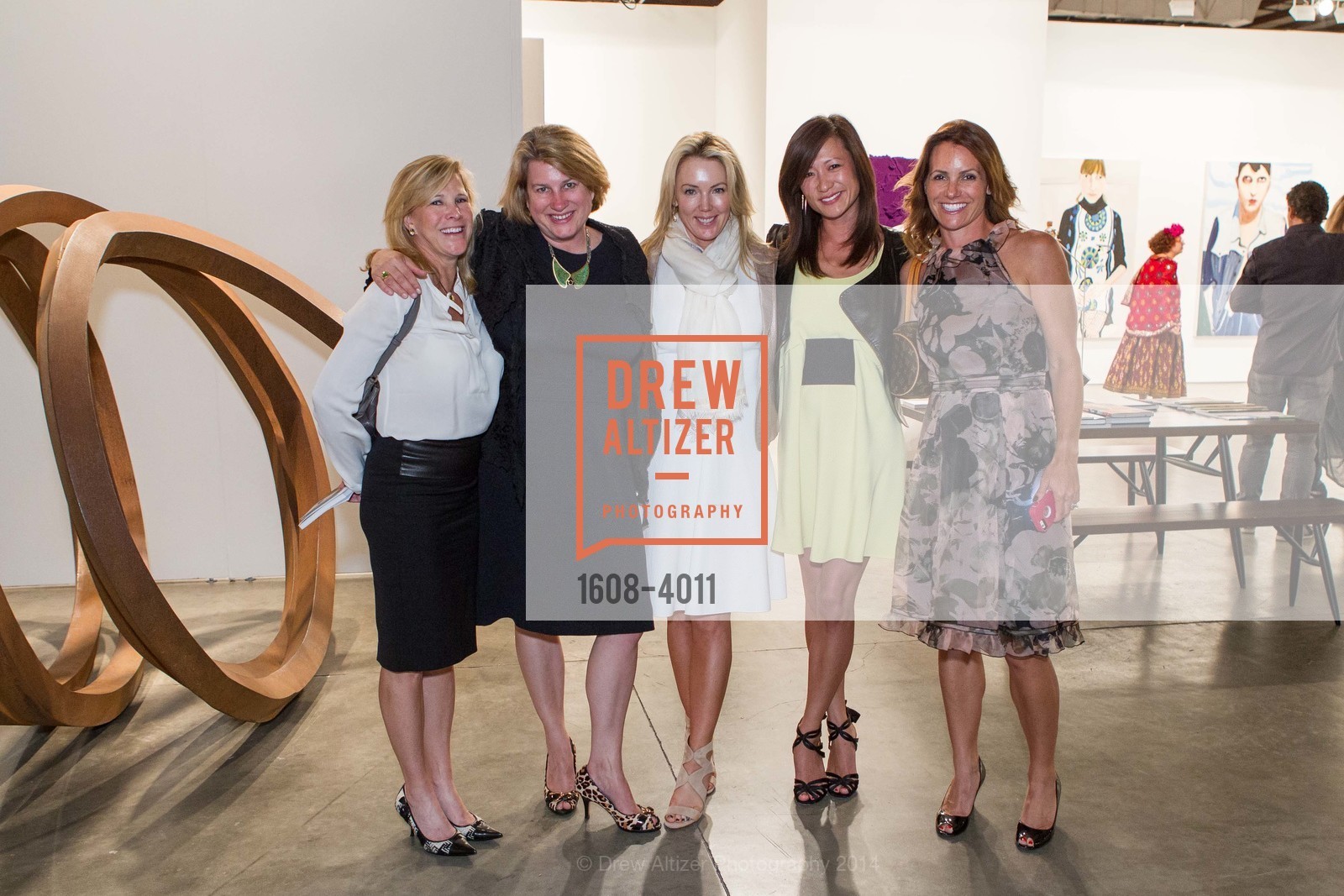 Rhonda Eubanks, Charlotte Eyerman, Stephanie Skinner, Leslie Hugh Oloughlin, Monica Graham, ART MIAMI VIP Opening Night at Silicon Valley, US, October 9th, 2014, Photo #1608-4011 Rhonda Eubanks, Charlotte Eyerman, Stephanie Skinner, Leslie Hugh Oloughlin, Monica Graham, Photo #1608-4011