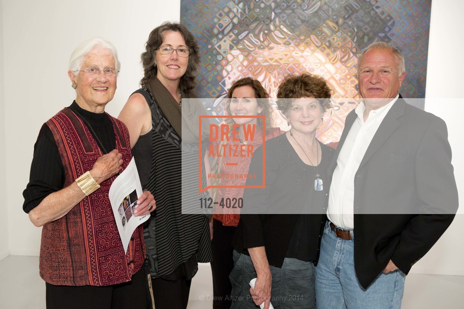 Ellen Uhrbrock, Mary Lou Manlove, Deborah Crosby, Marianne Lettieri, Larry Lettieri, Pace Menlo Park - Gallery Opening, US, September 17th, 2014, Photo #112-4020 Ellen Uhrbrock, Mary Lou Manlove, Deborah Crosby, Marianne Lettieri, Larry Lettieri, Photo #112-4020