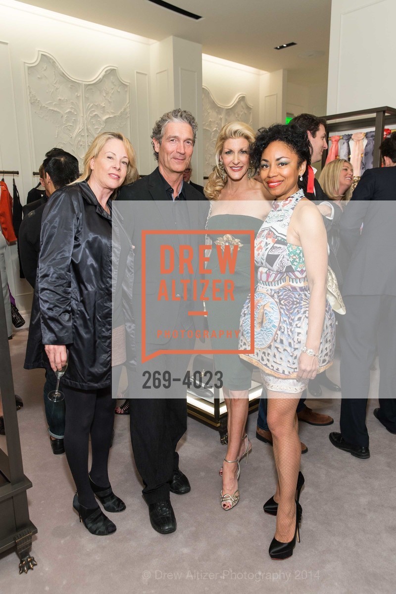 Lynn Haller, Gunther Haller, Karen Caldwell, Tanya Powell, ALEXANDER McQUEEN and VOGUE with Special Host Maggie Rizer Celebrate the New San Francisco Boutique, US, February 27th, 2014, Photo #269-4023 Lynn Haller, Gunther Haller, Karen Caldwell, Tanya Powell, Photo #269-4023