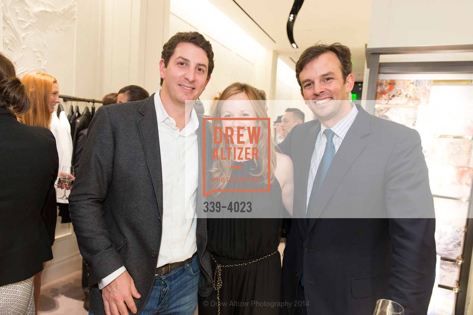 Noah Marks, Hillary Marks, Alex Mehran, ALEXANDER McQUEEN and VOGUE with Special Host Maggie Rizer Celebrate the New San Francisco Boutique, US, February 27th, 2014, Photo #339-4023 Noah Marks, Hillary Marks, Alex Mehran, Photo #339-4023
